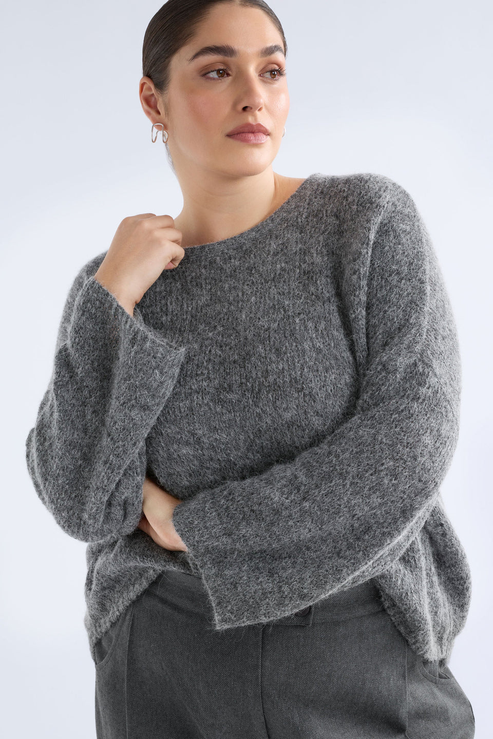 Agna Luna Sweater - Mid Grey Marle COMING SOON