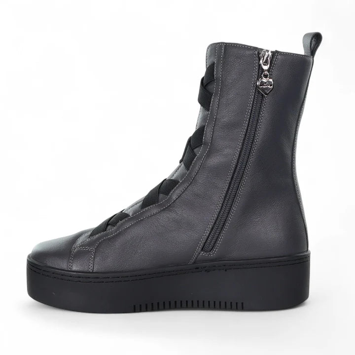 Katerina Boot - Slate Grey / Black Elastic & Sole COMING SOON