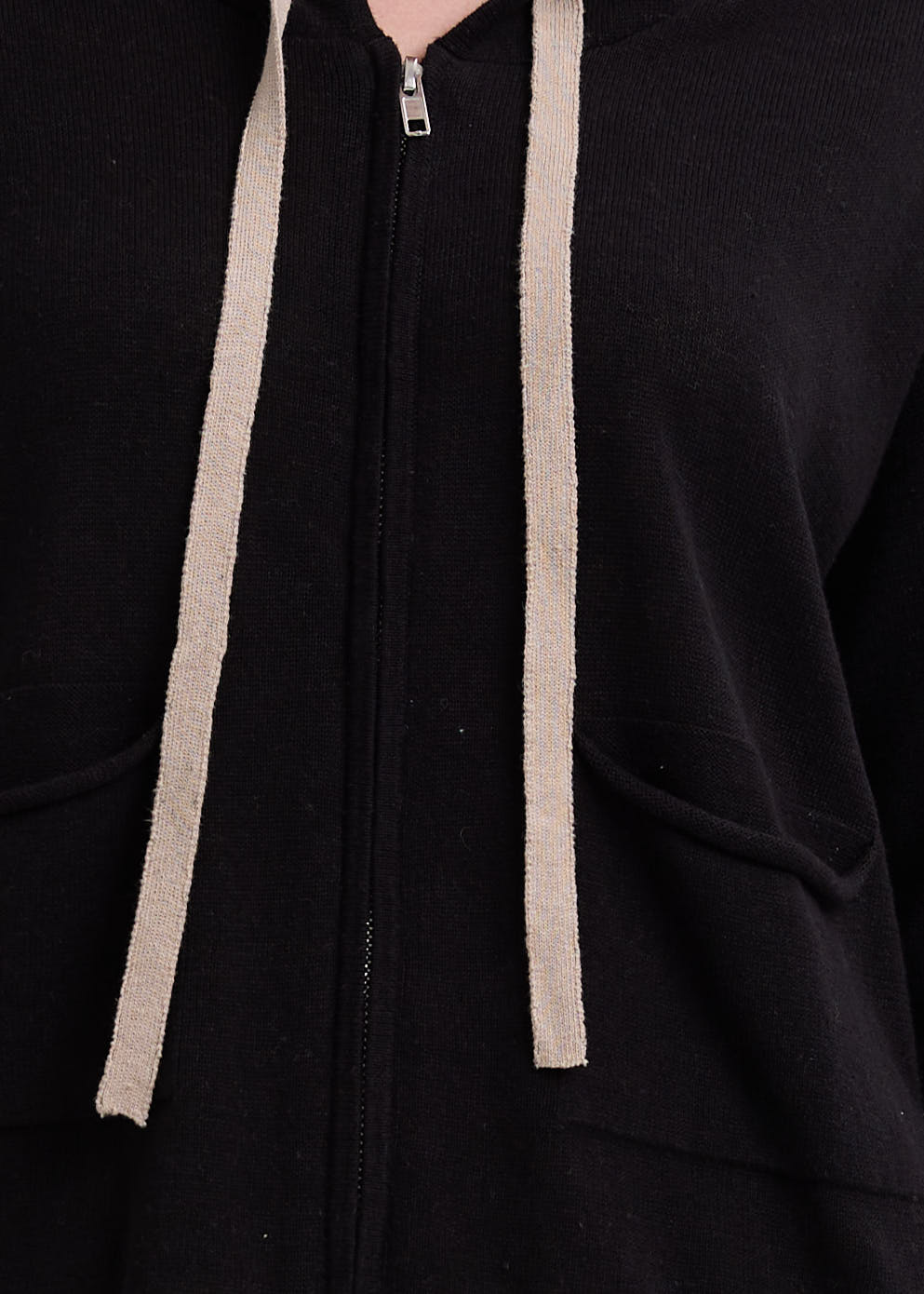 Linen Hoodie - Black