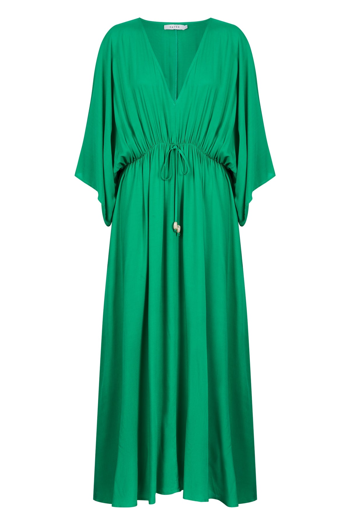 Haven CLEARANCE Lipari Tie Maxi Dress - Verde