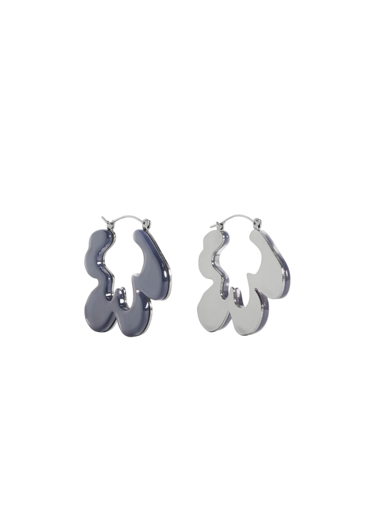 Elk Lomma Hoop Earrings - Bright Navy
