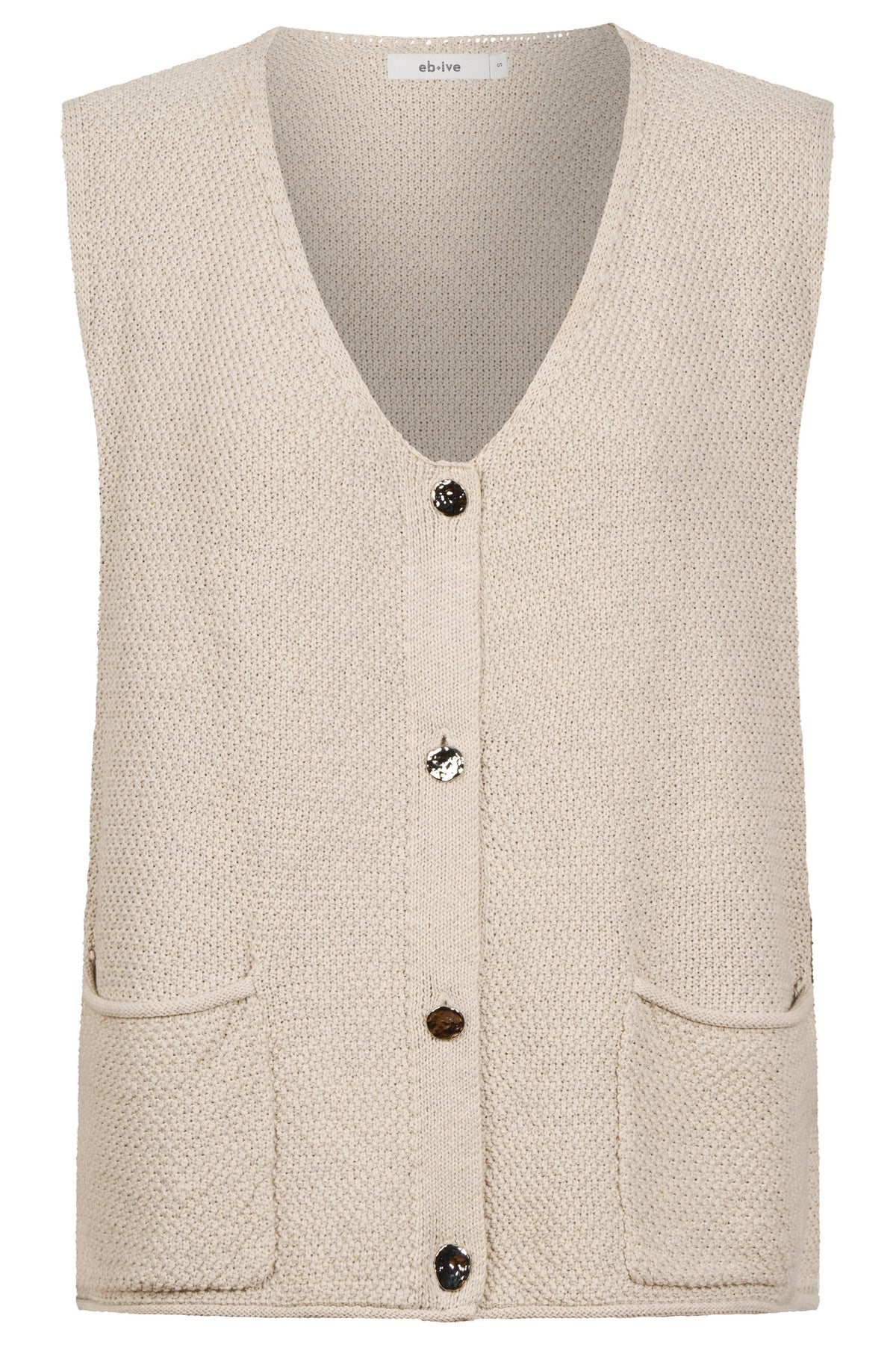 Eb + Ive Maris Knit Vest - Tusk