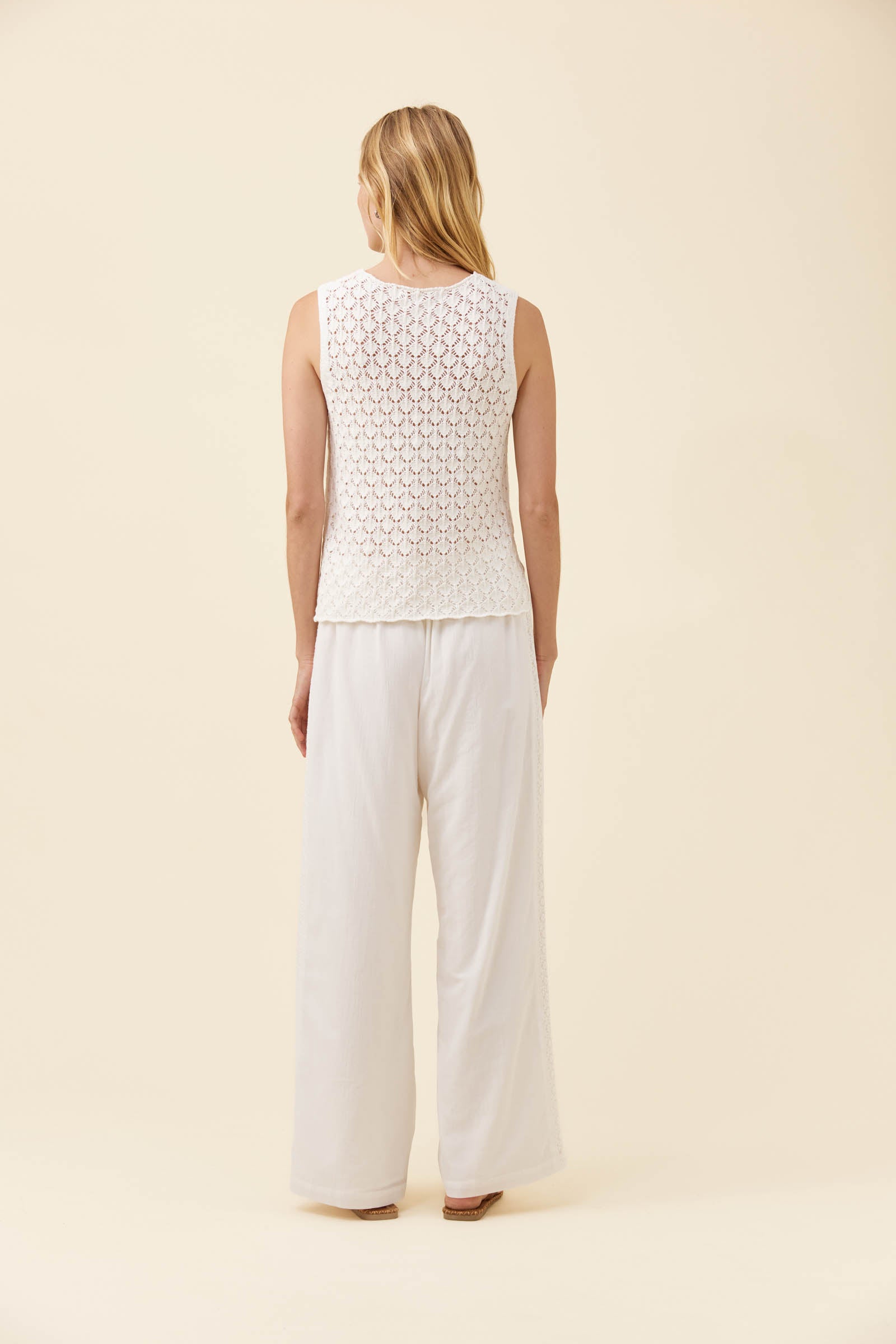 Mia Knit Top - White