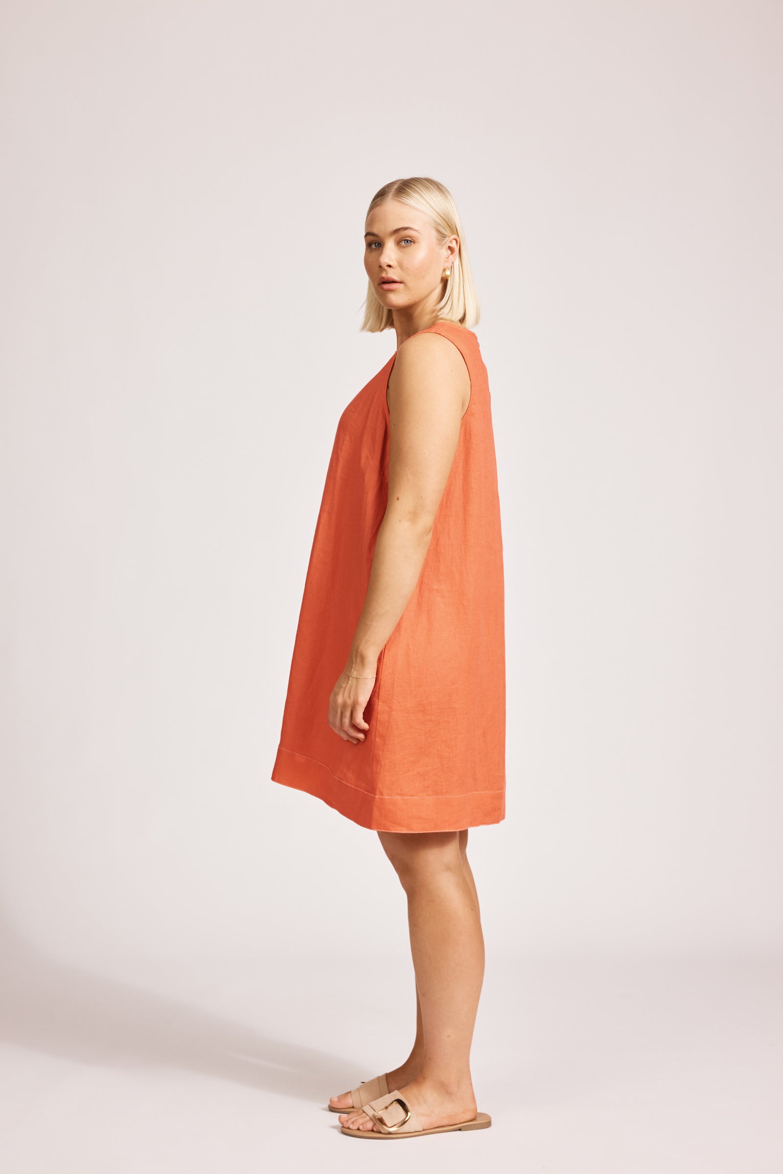 Miramar Tank Dress - Coral