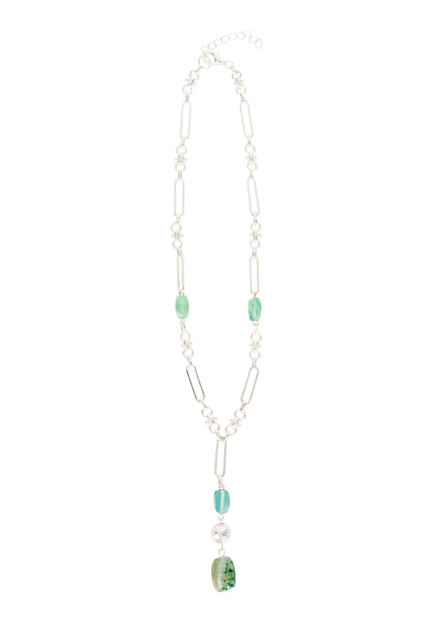 Navi Drop Necklace - Silver