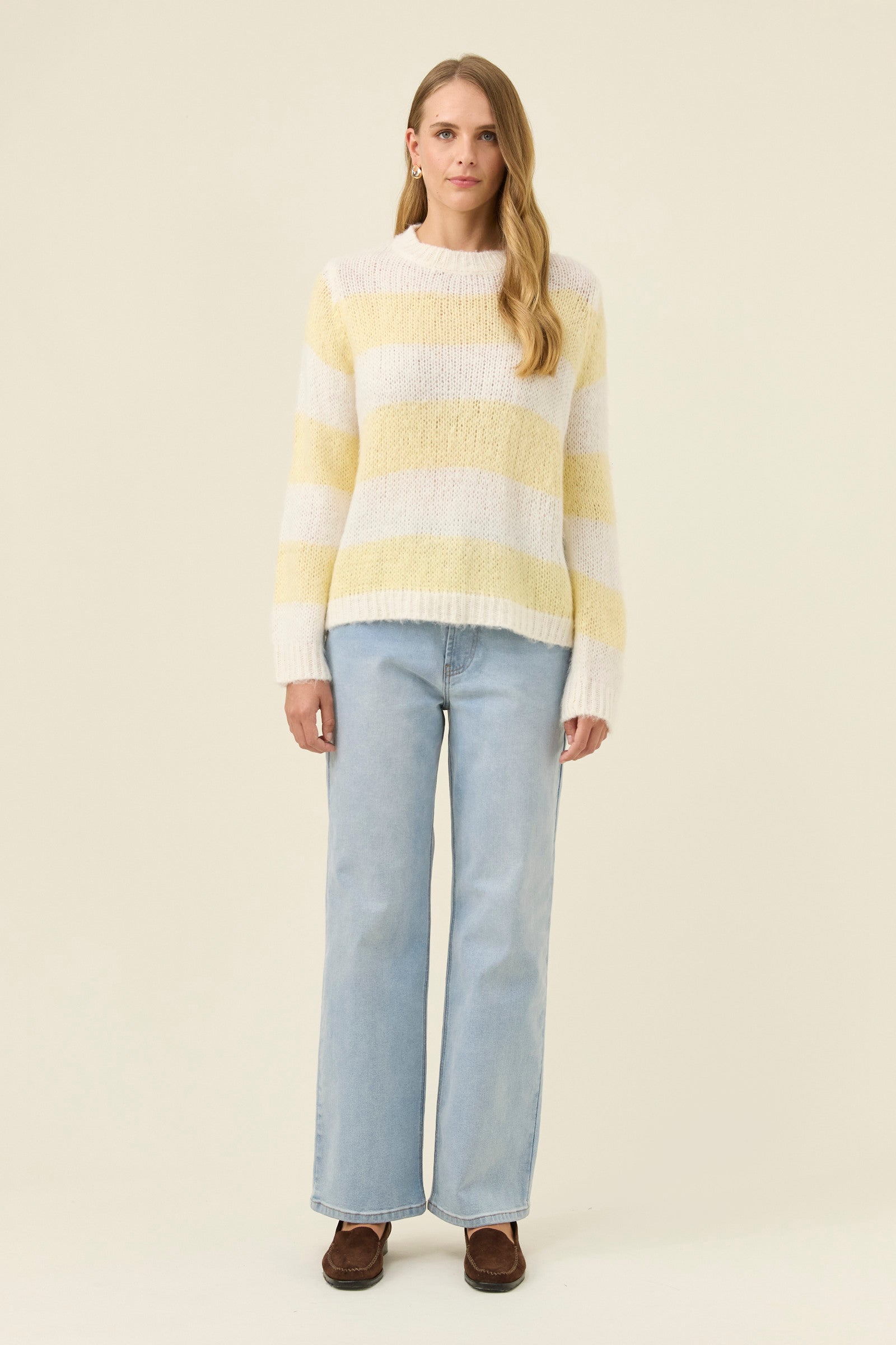 Pallas Stripe Jumper - Butter