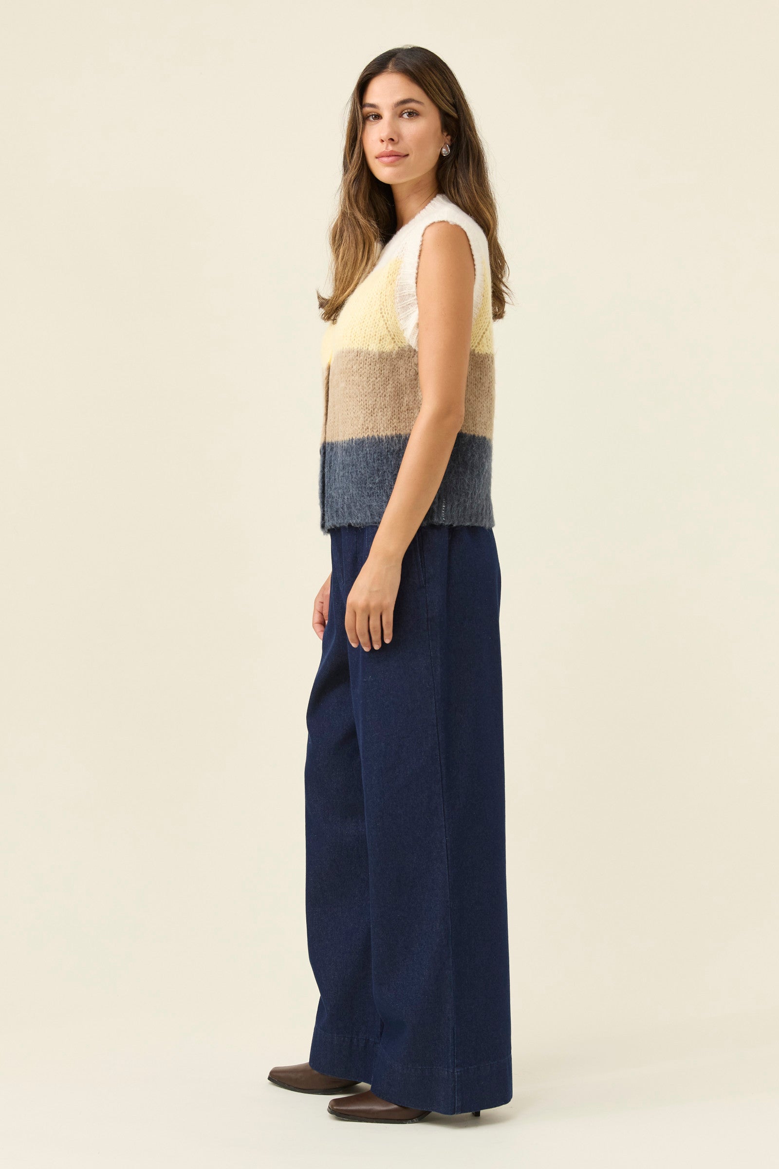 Pallas Stripe Knit Vest