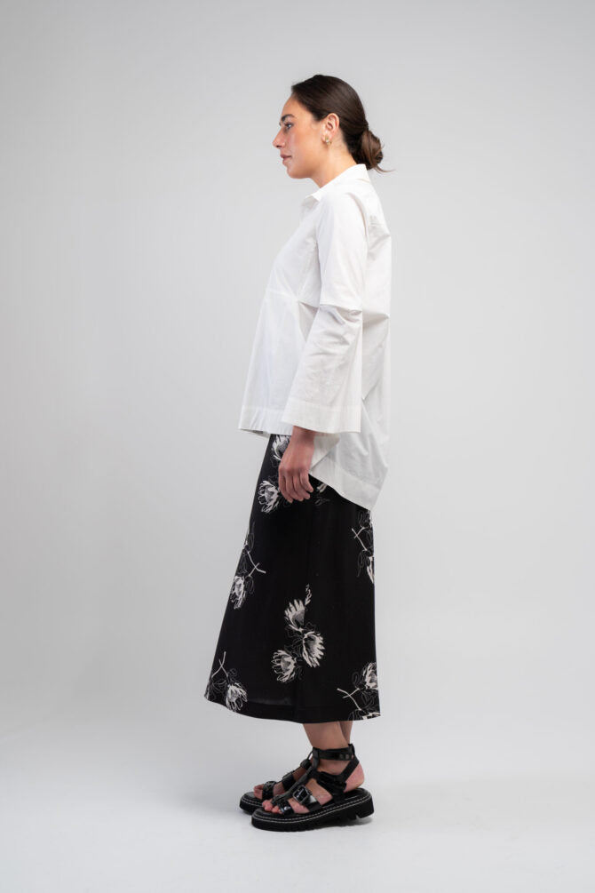 Poplin Origami Shirt - White