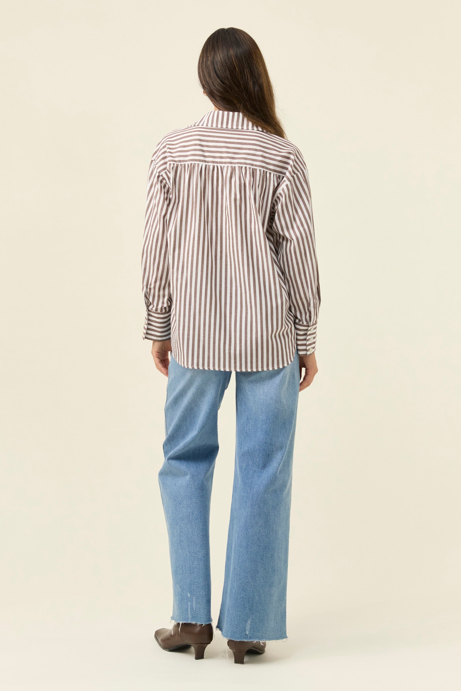 Quinn Shirt - Chocolate PRE ORDER