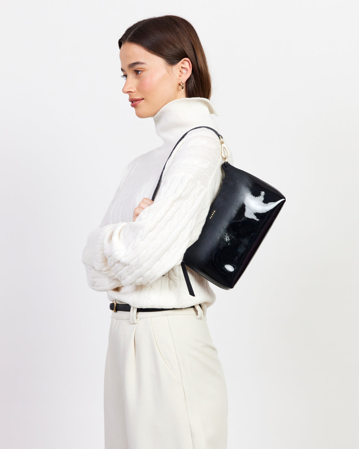 Saben Haven Shoulder Bag - Black Dipped