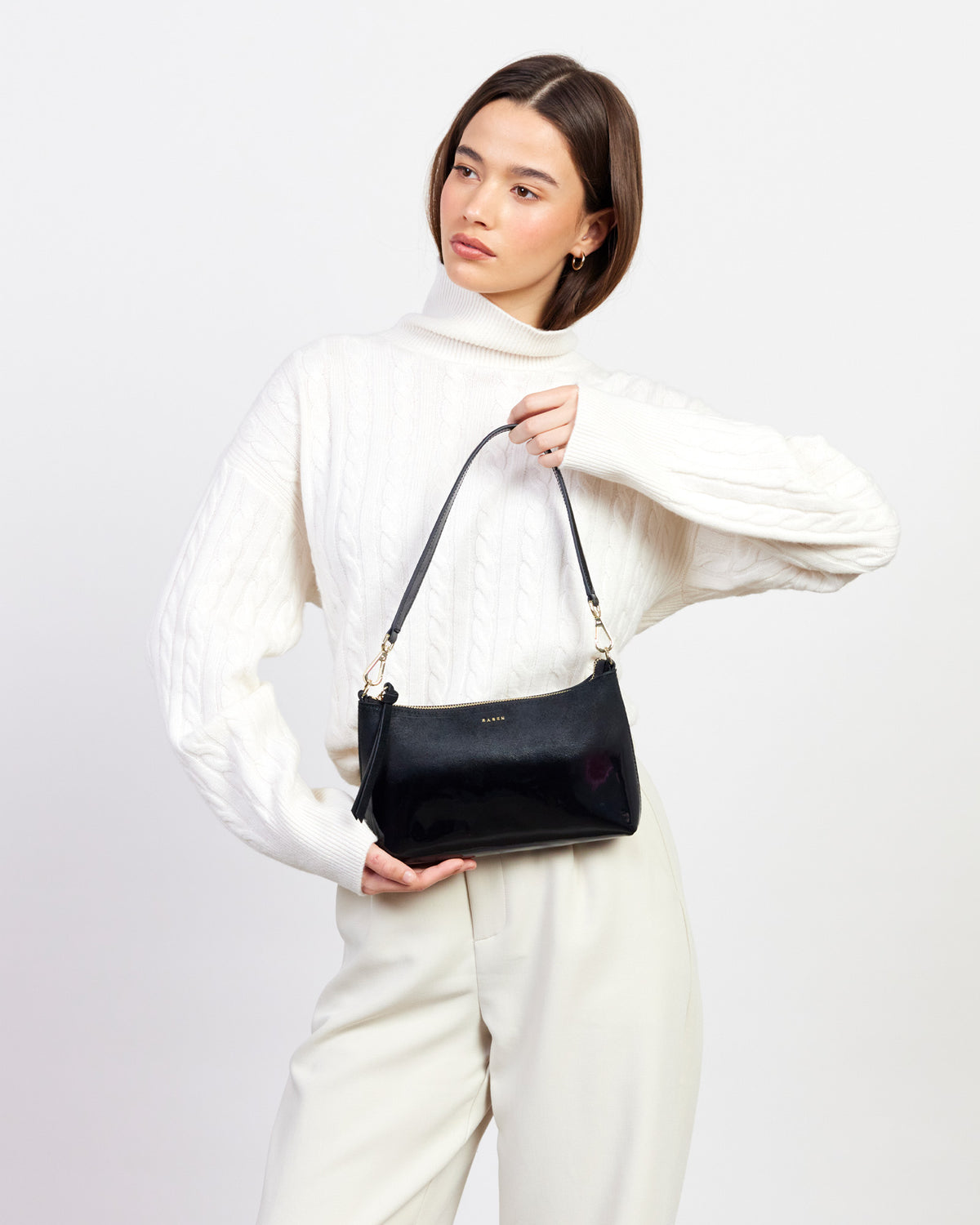 Saben Haven Shoulder Bag - Black Dipped