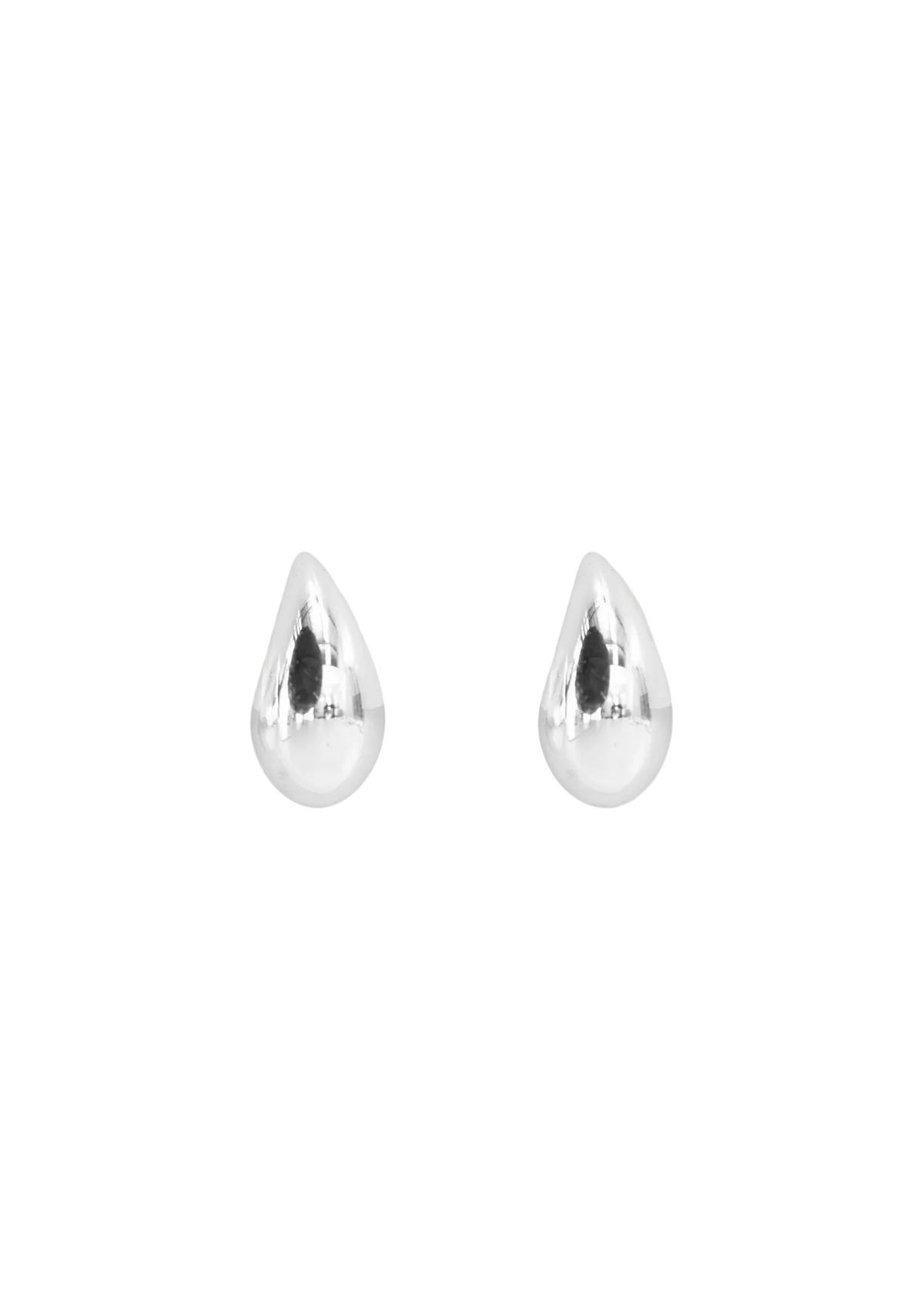 Stella + Gemma Medium Tear Drop Earrings - Silver