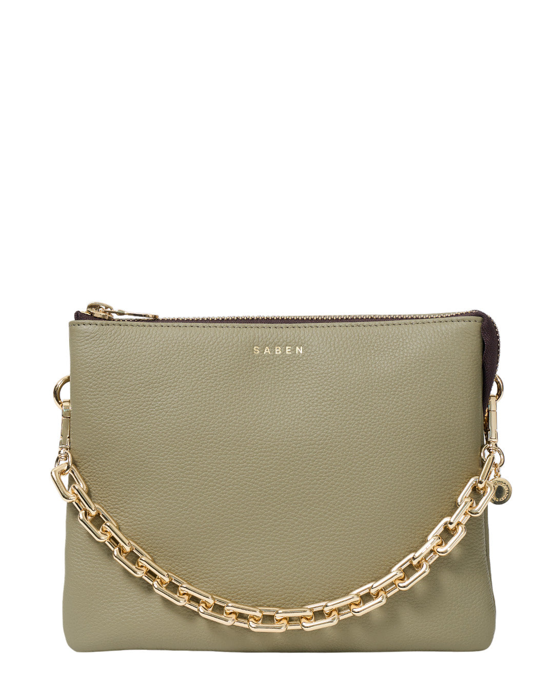 Matilda Crossbody Bag - Eucalyptus + Chunky Chain