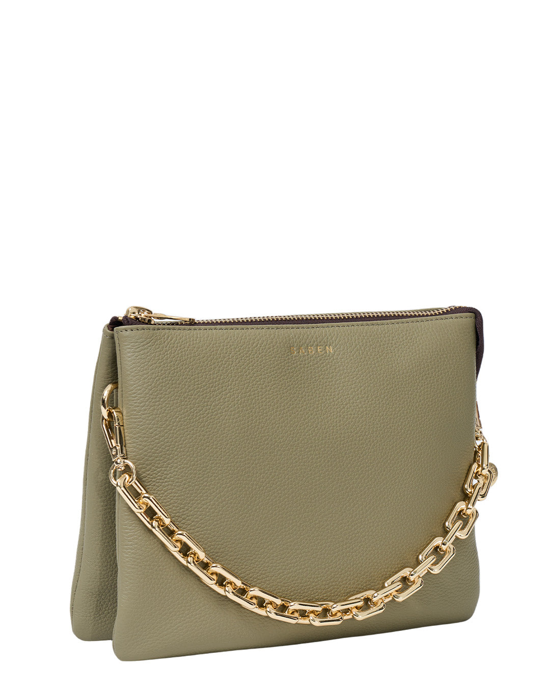 Matilda Crossbody Bag - Eucalyptus + Chunky Chain