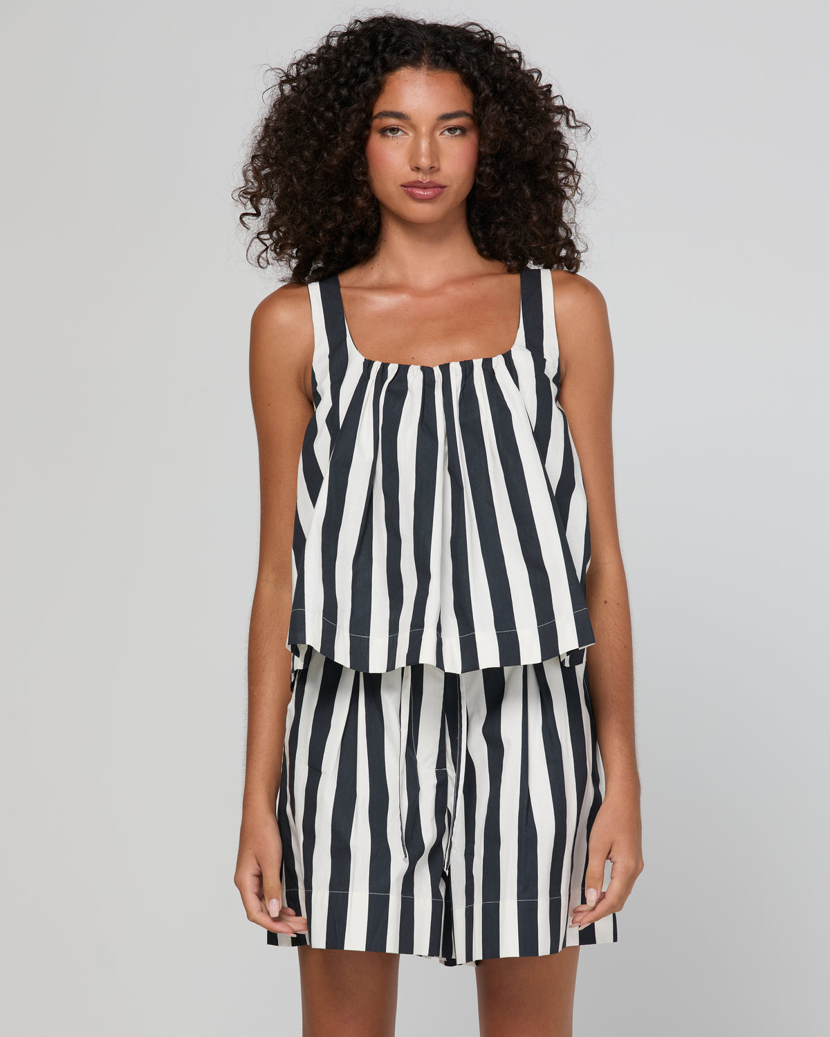 Boom Shankar Shiro Shorts - Mono Stripe