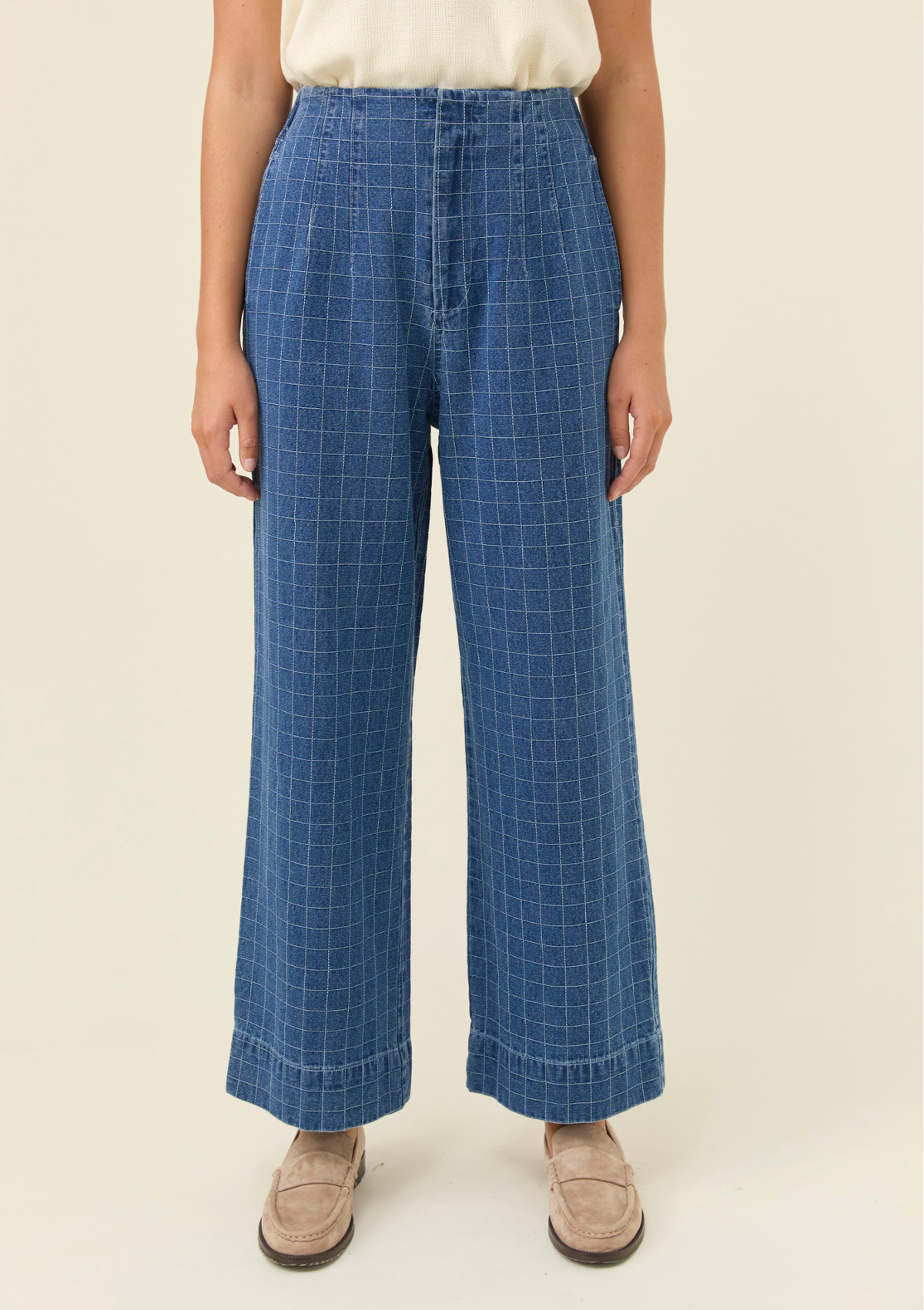Isle of Mine Sloane Denim Pant - Check