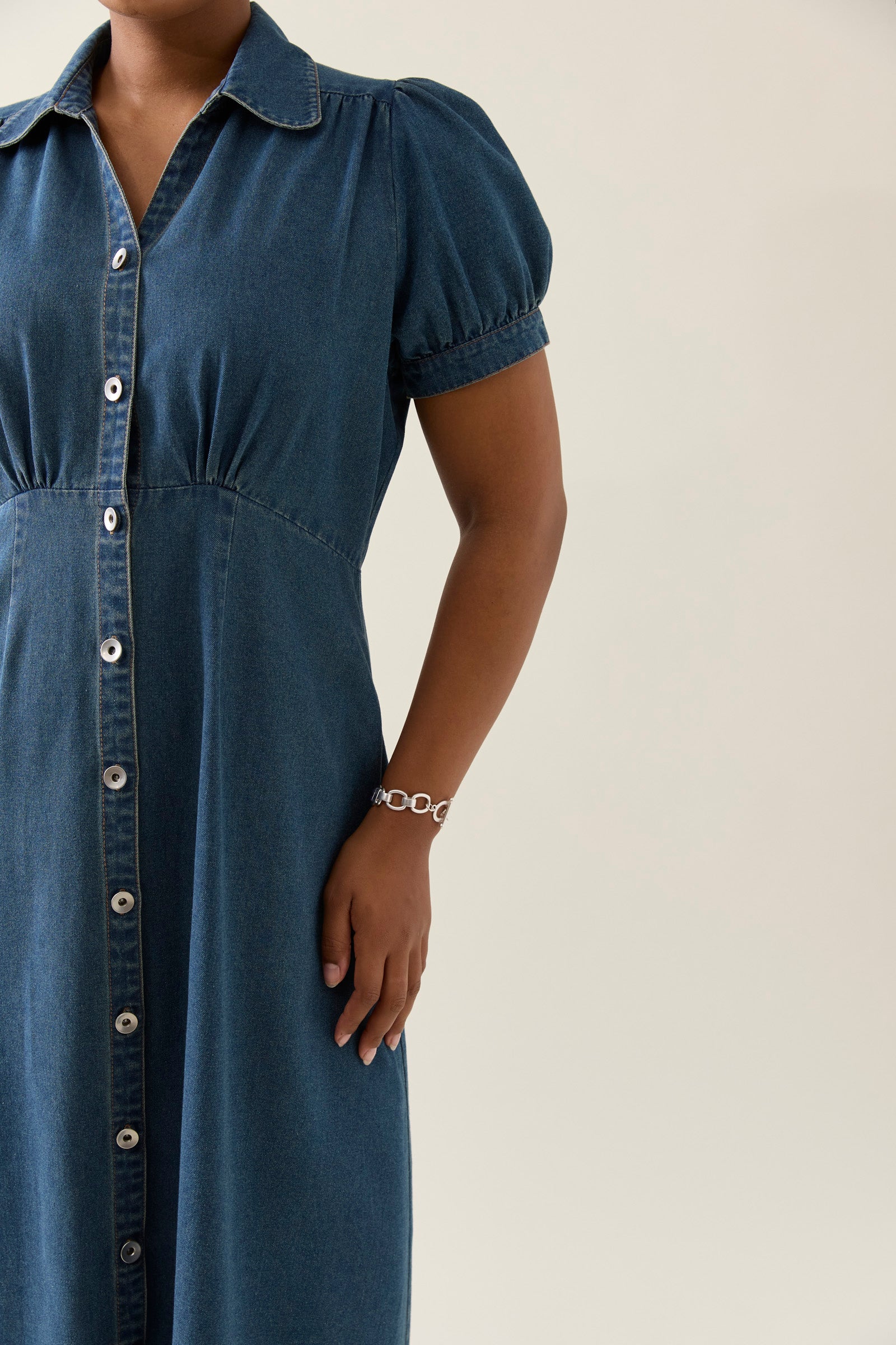 Sofie Denim Maxi Dress - Drift