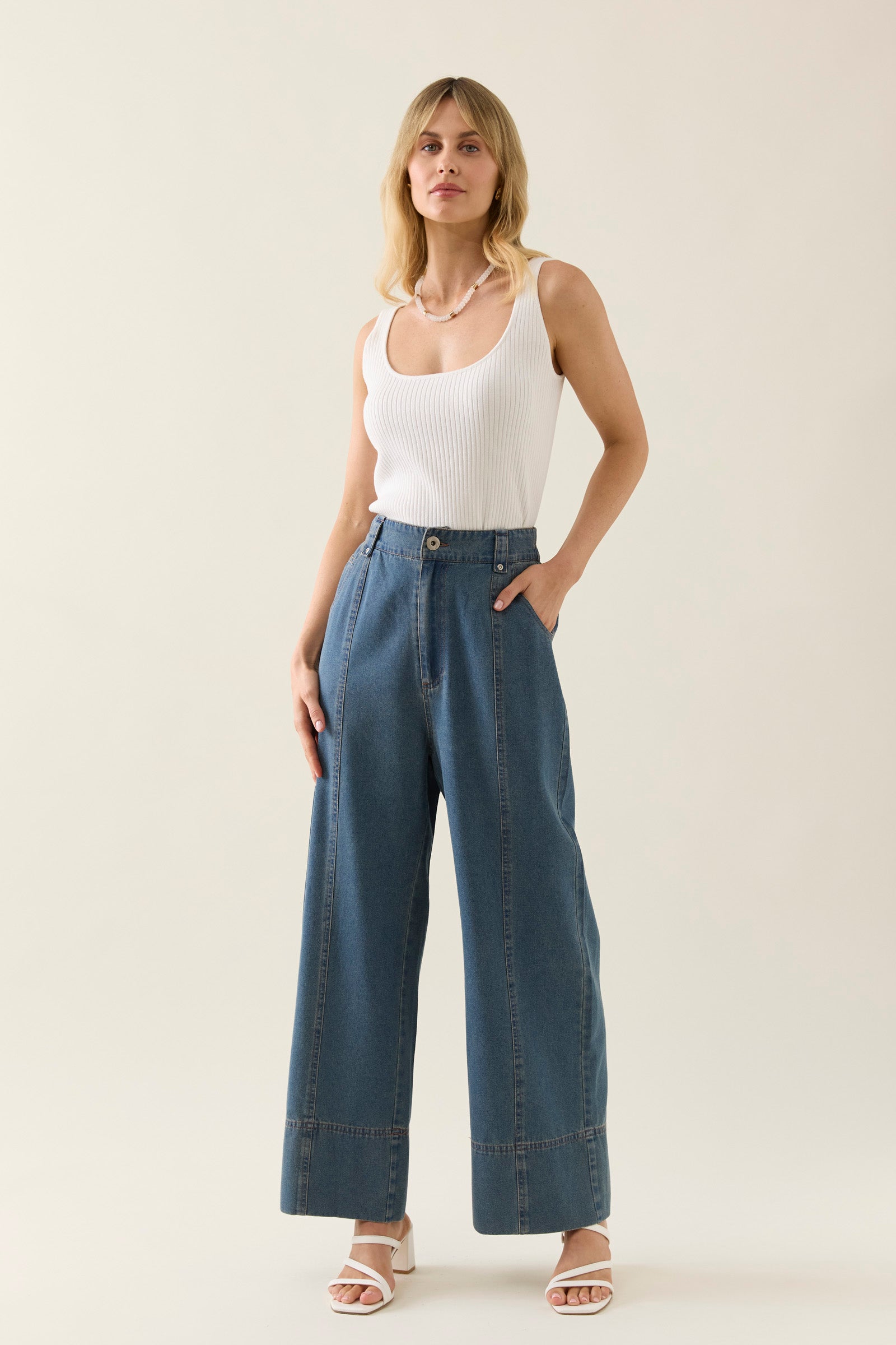 Sofie Denim Pants - Drift