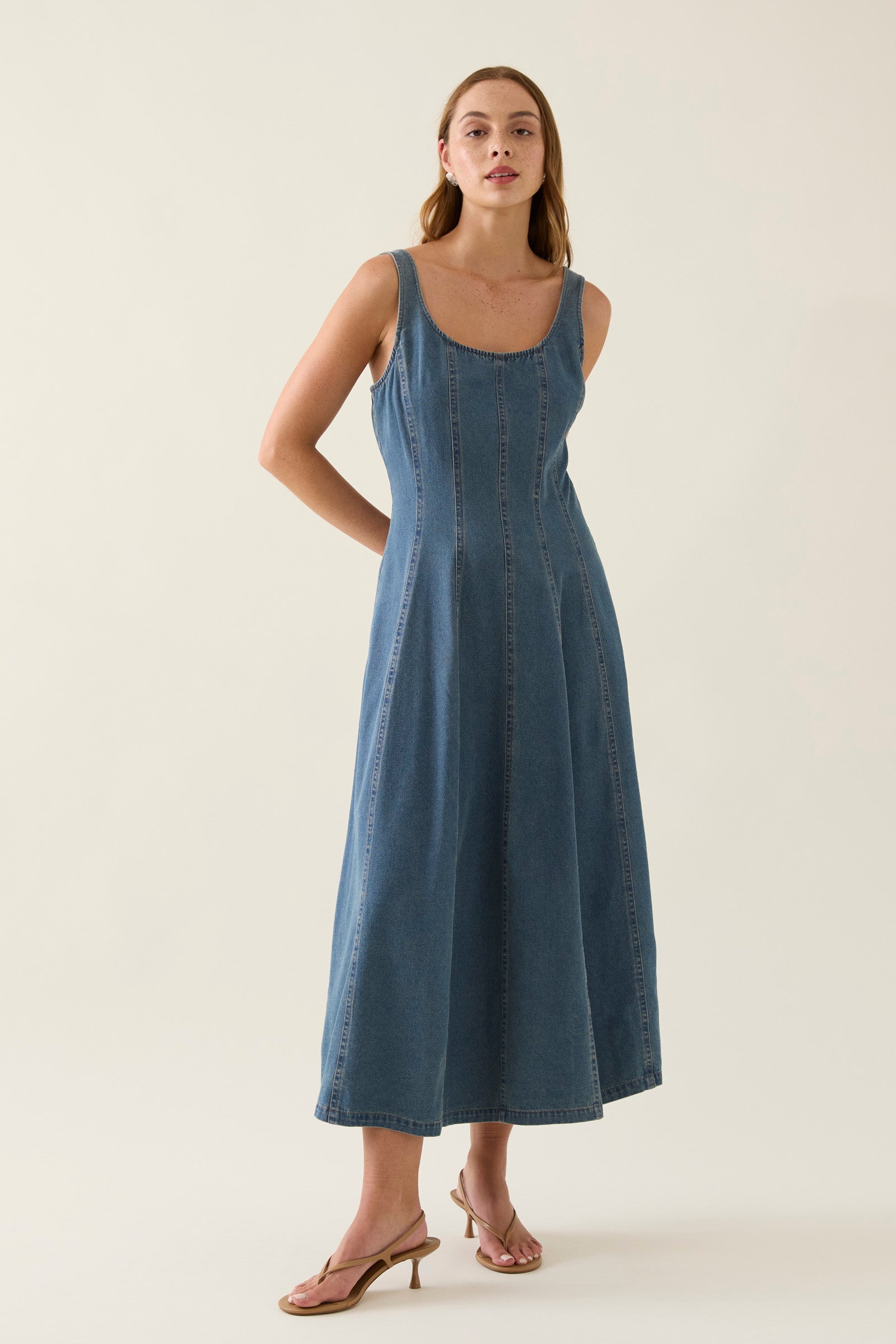 Sofie Denim Tank Dress - Drift