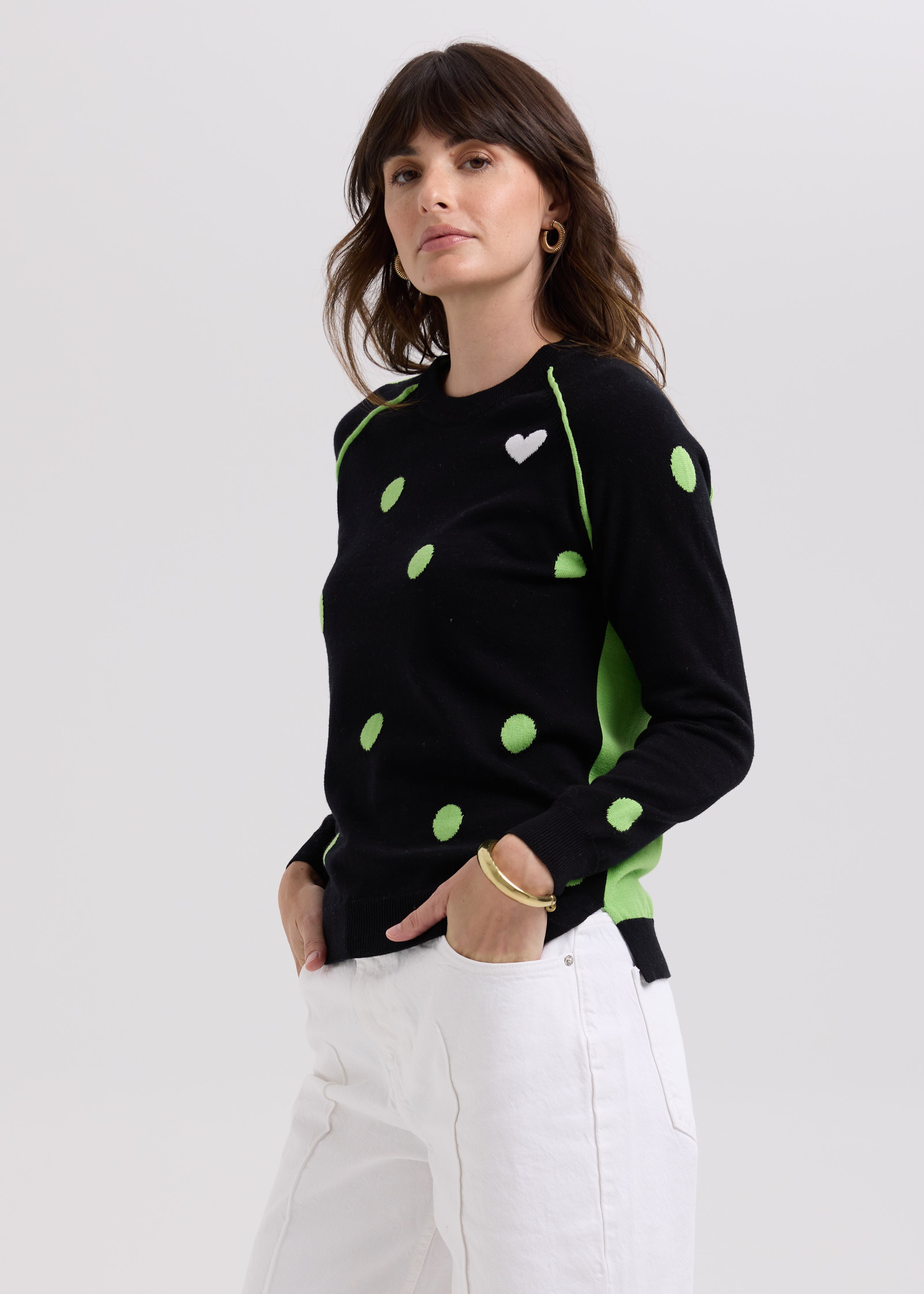 Spot The Love Jumper - Black