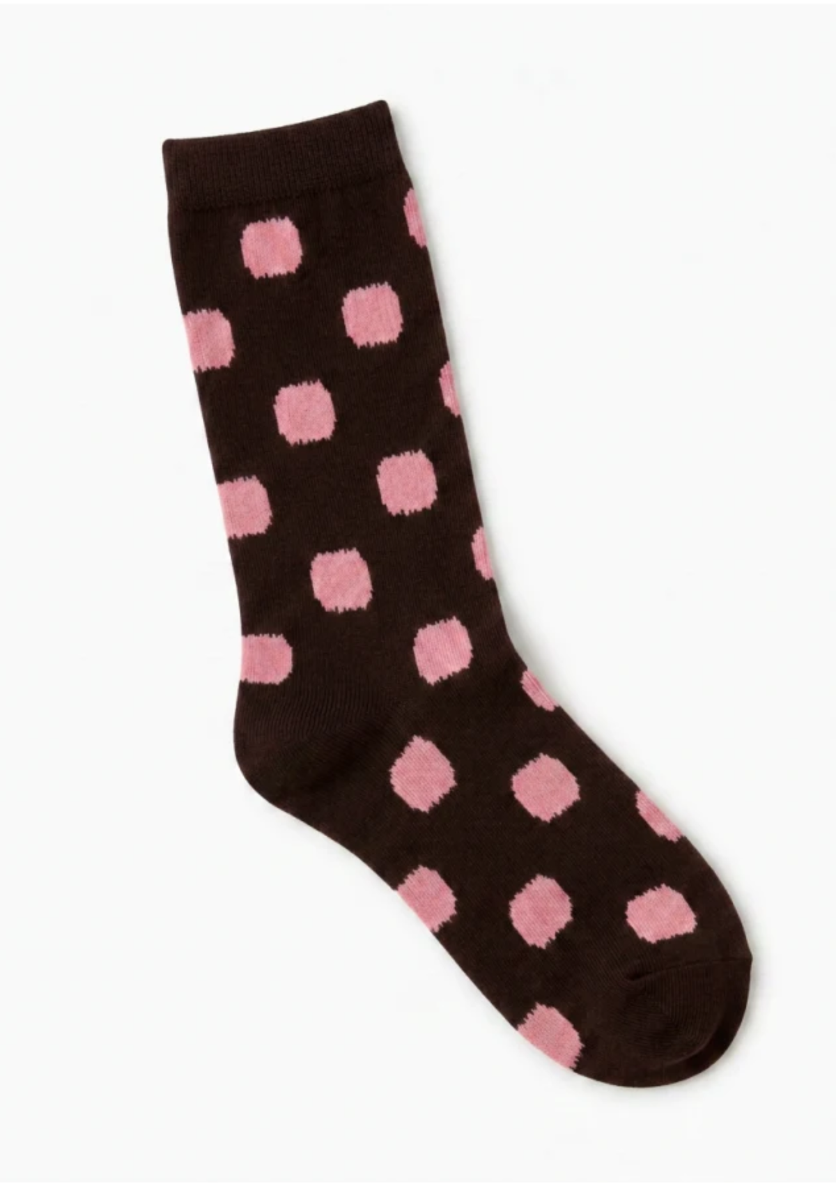 Stella + Gemma Socks - Choc + Pink Spots