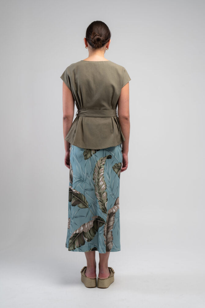 Tussie Mussie Tuck Top - Khaki