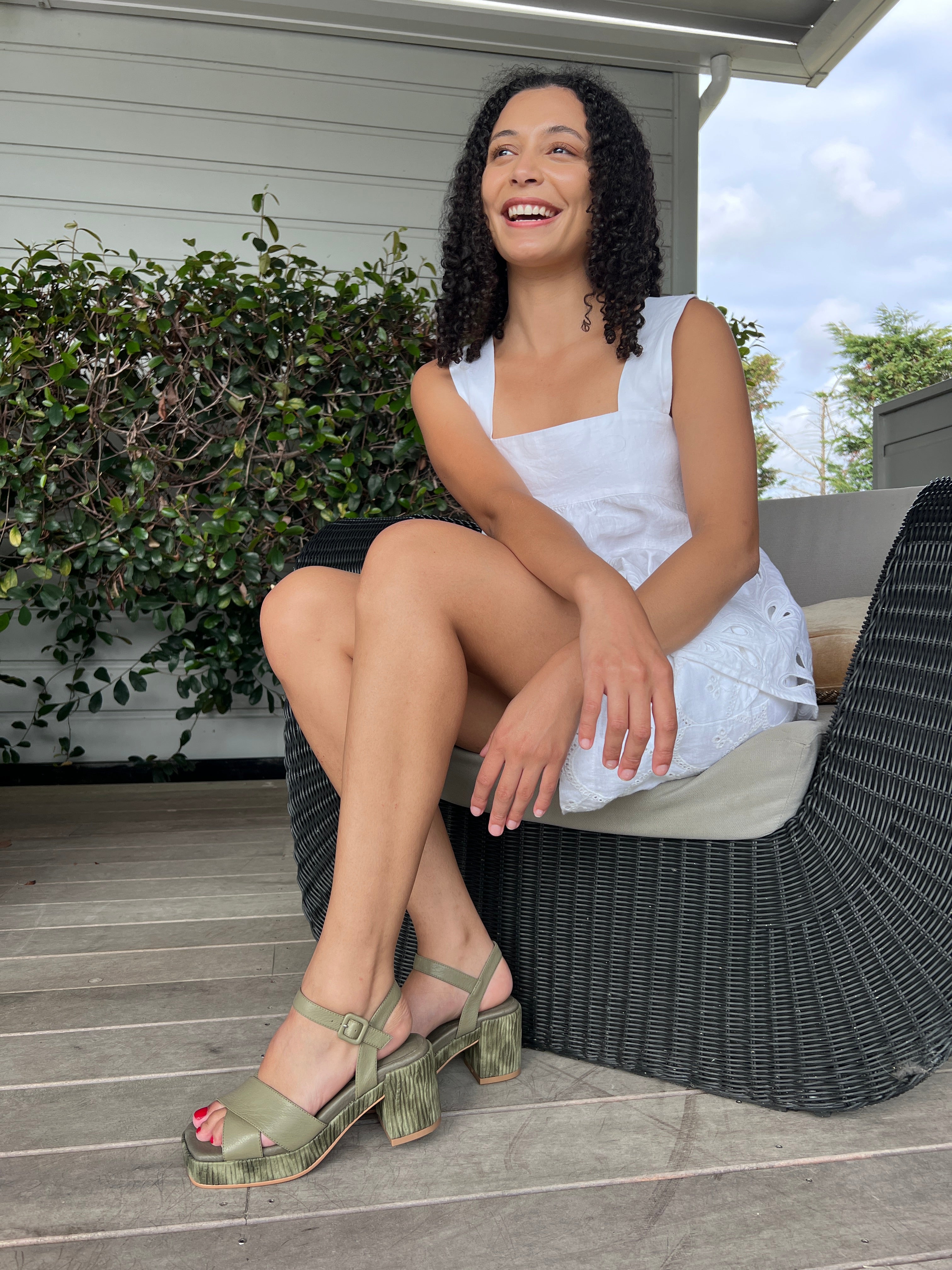 Tyra Heel - Khaki Combo