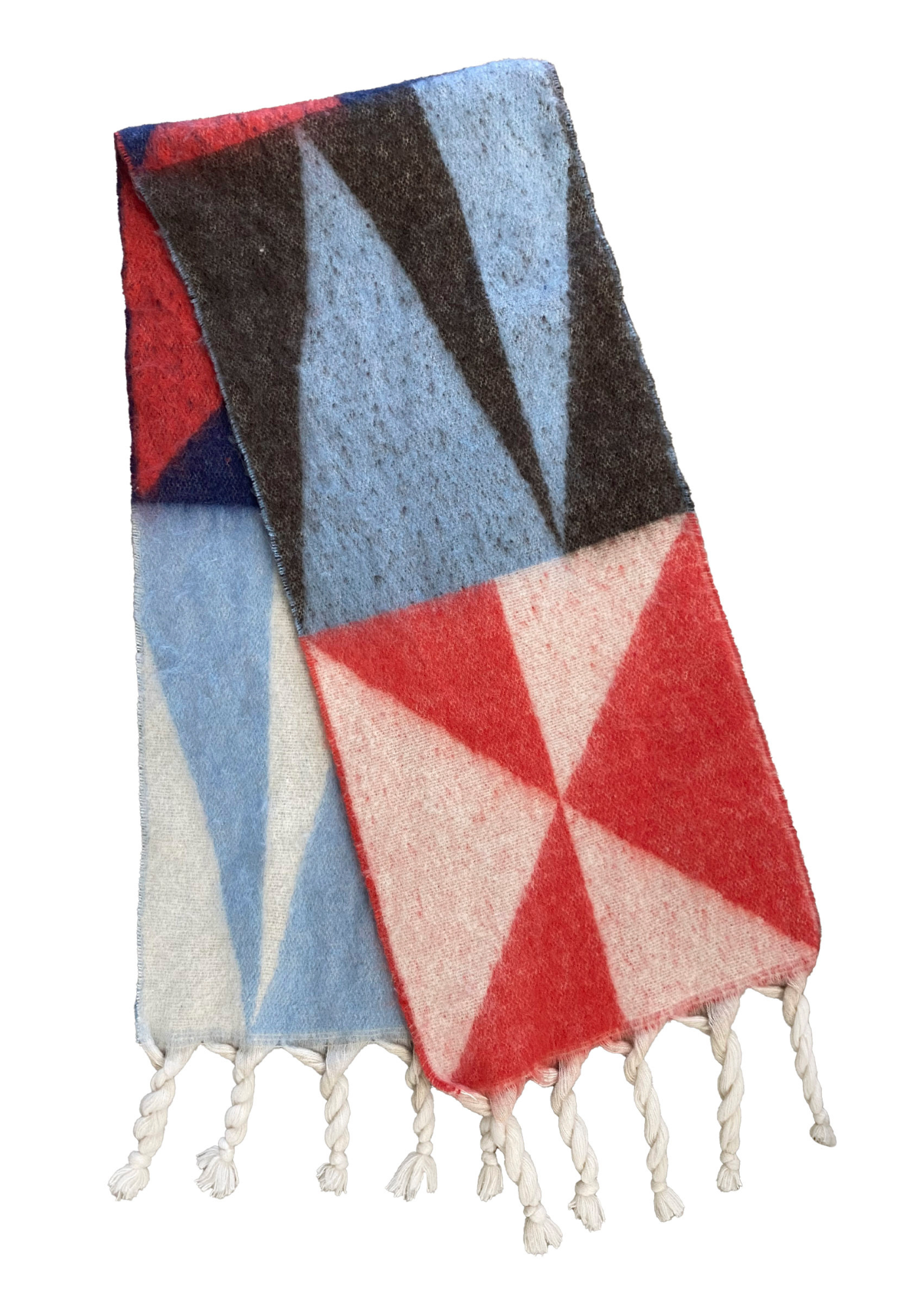 Valenza Triangle Scarf - Red