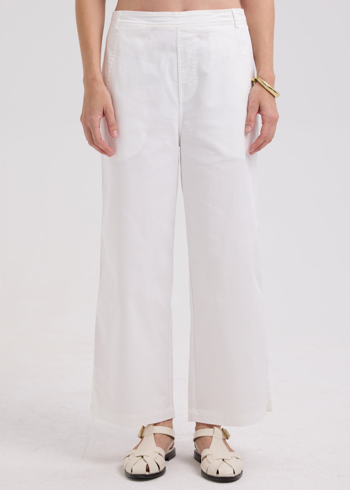 LD & Co CLEARANCE Denim Pant - White