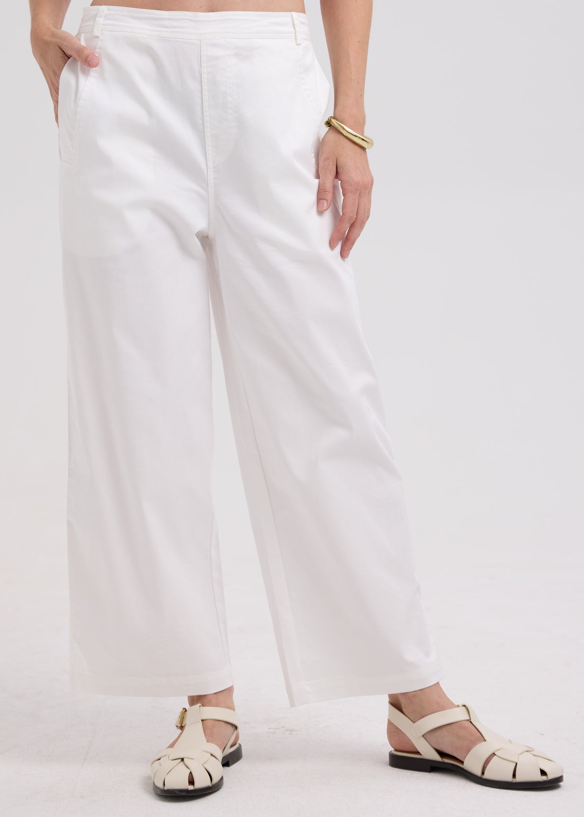 LD & Co CLEARANCE Denim Pant - White