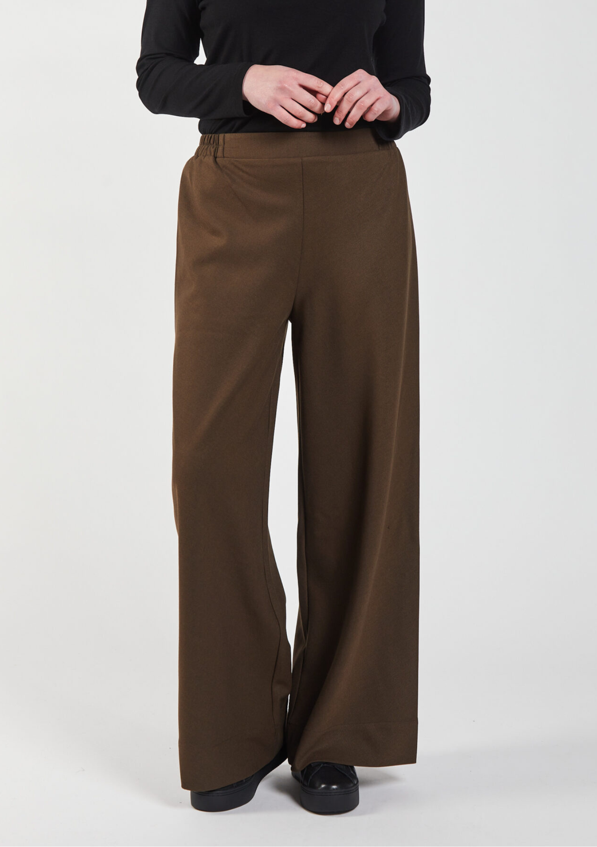 Obi Wool Bias Pant - Donkey