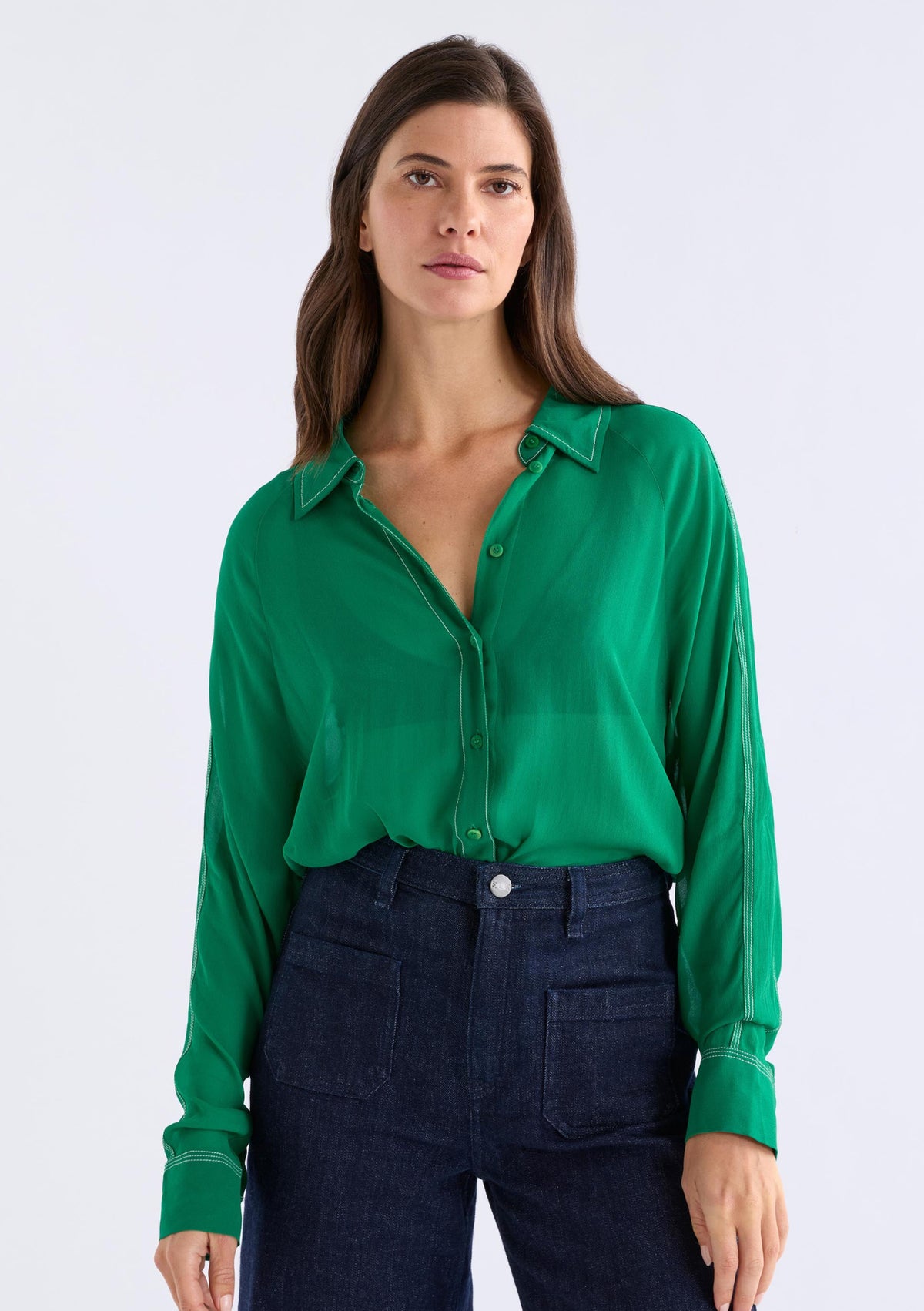 Elk Alema Shirt - Leaf Green