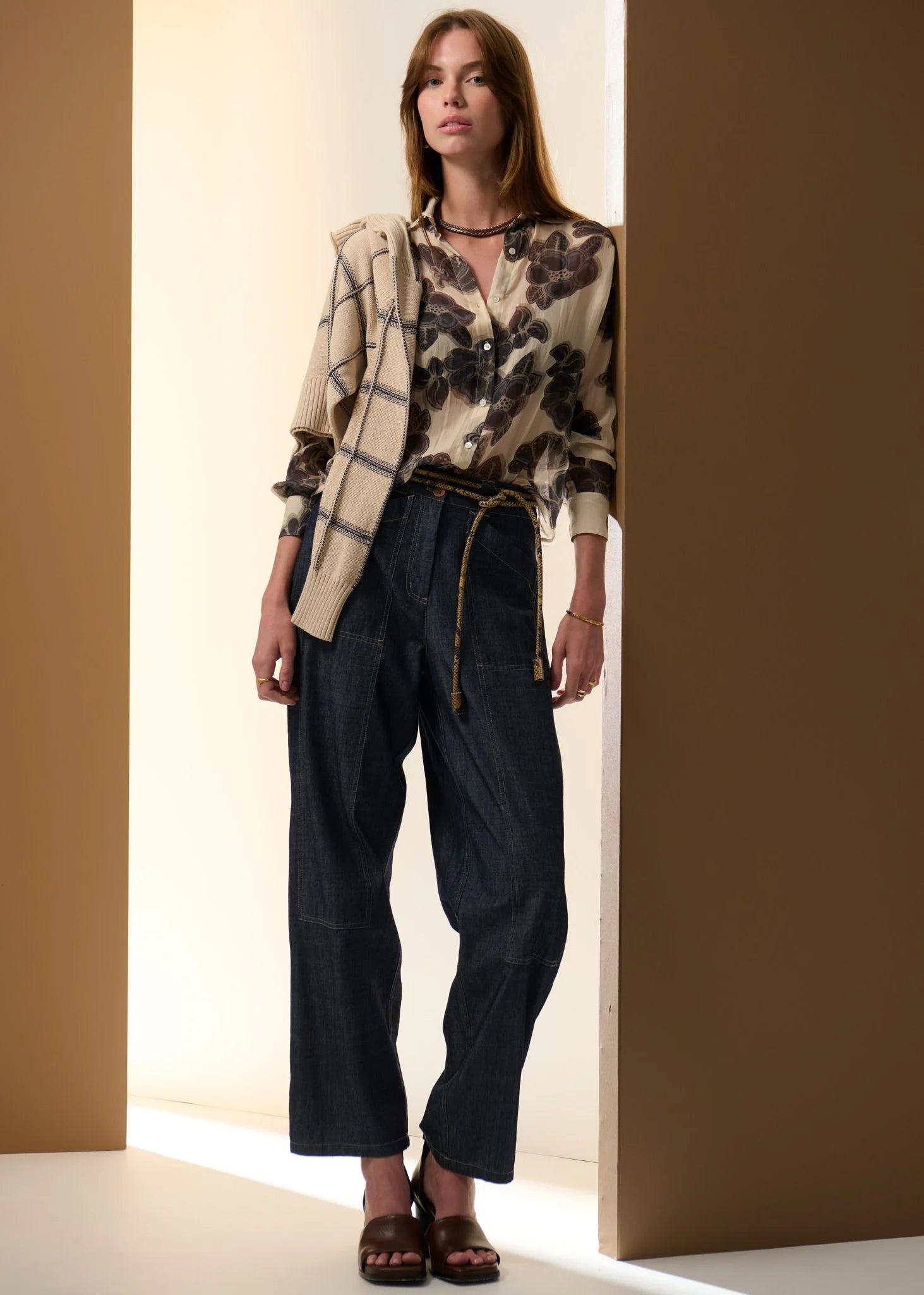 Muhle Barrel Pant - Indigo