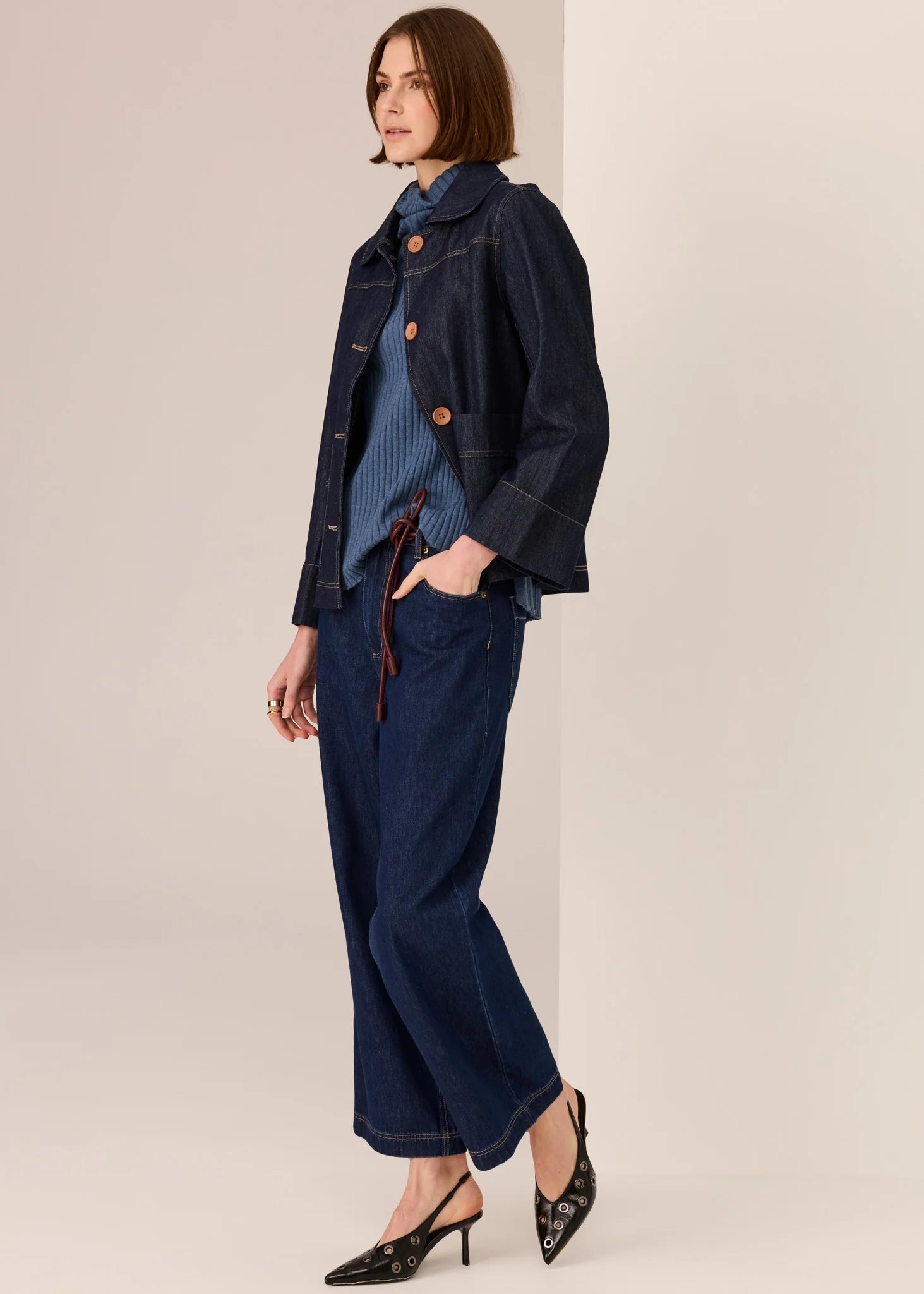 Andie Denim Jacket - Dark Wash
