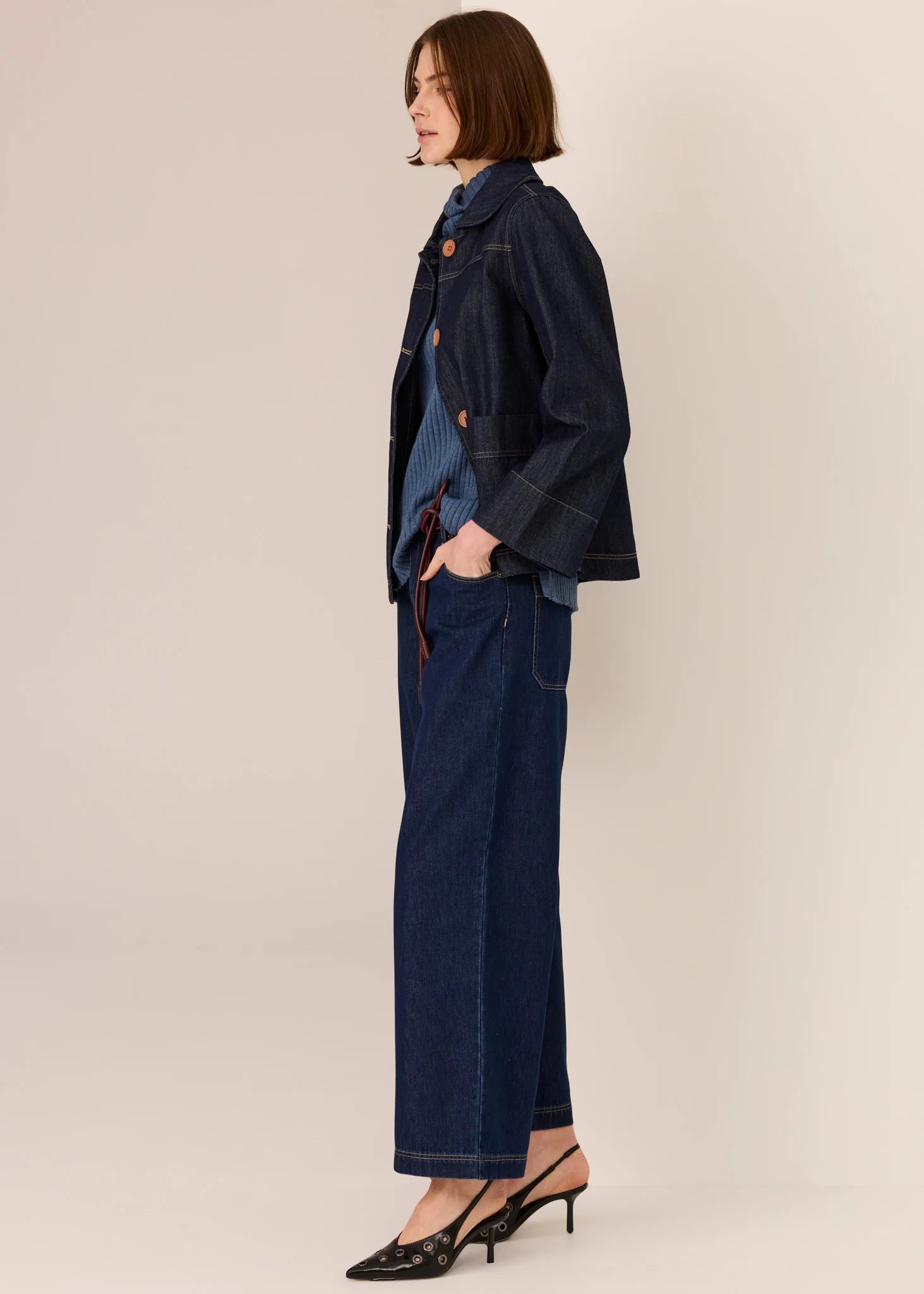 Andie Denim Jacket - Dark Wash