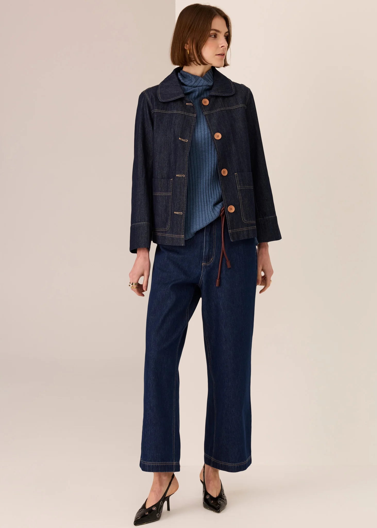 Andie Denim Jacket - Dark Wash
