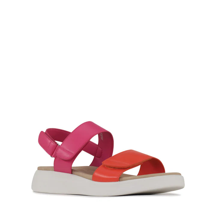 Arica Sandals - Orange / Fuchsia