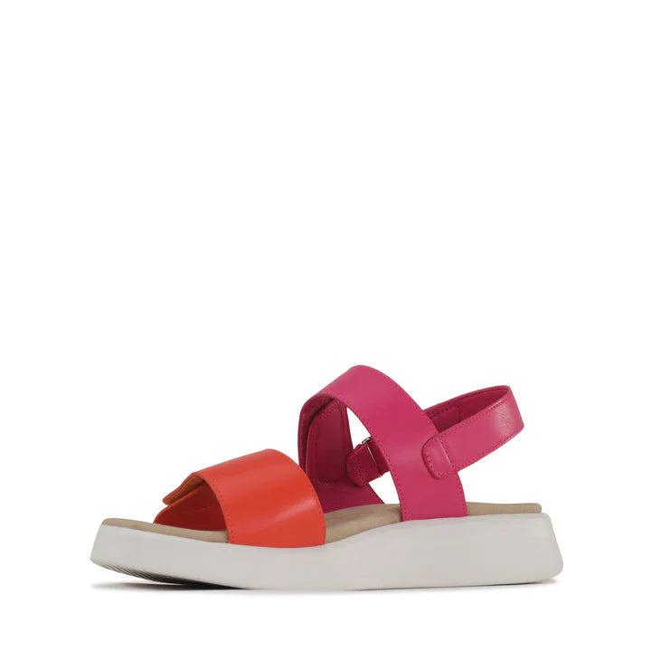 Arica Sandals - Orange / Fuchsia
