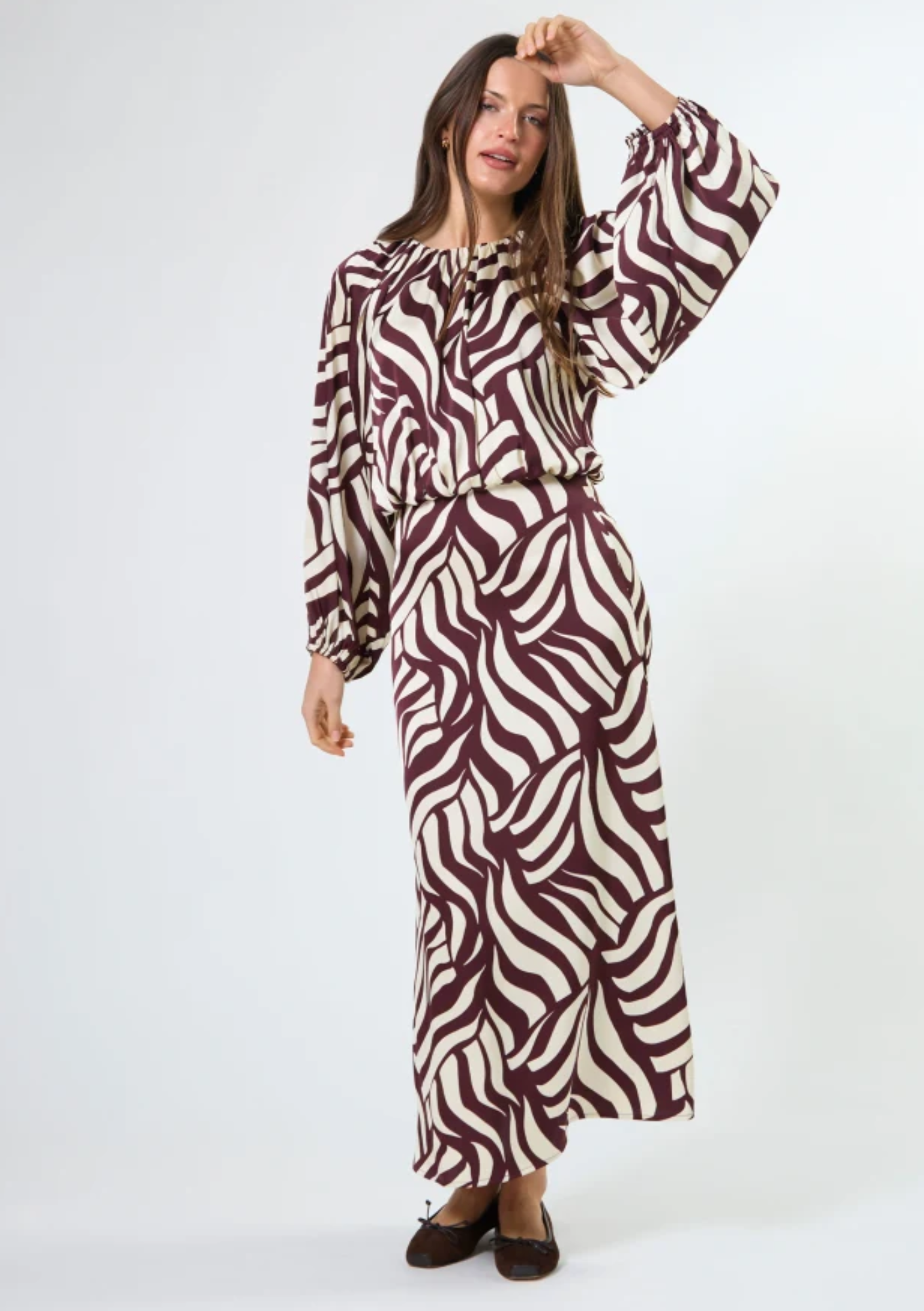 Asta Dress - Syrah Swirl
