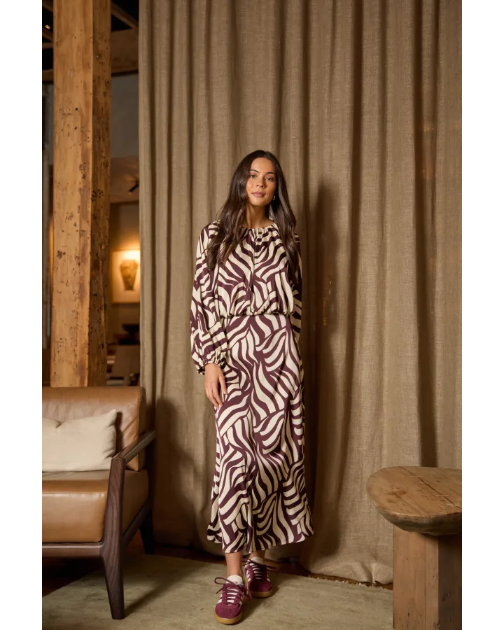 Asta Dress - Syrah Swirl