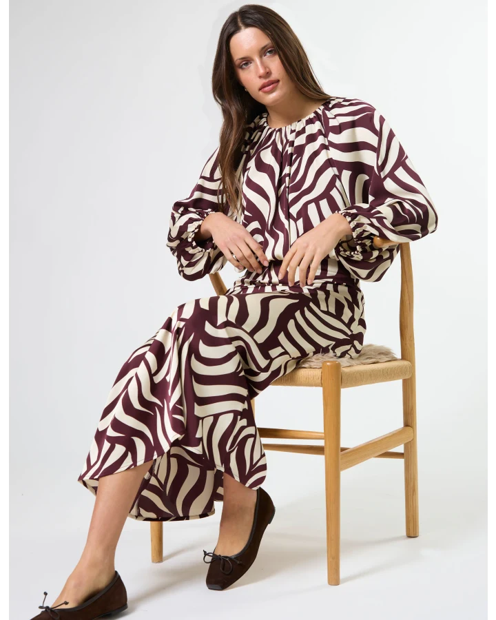Asta Dress - Syrah Swirl