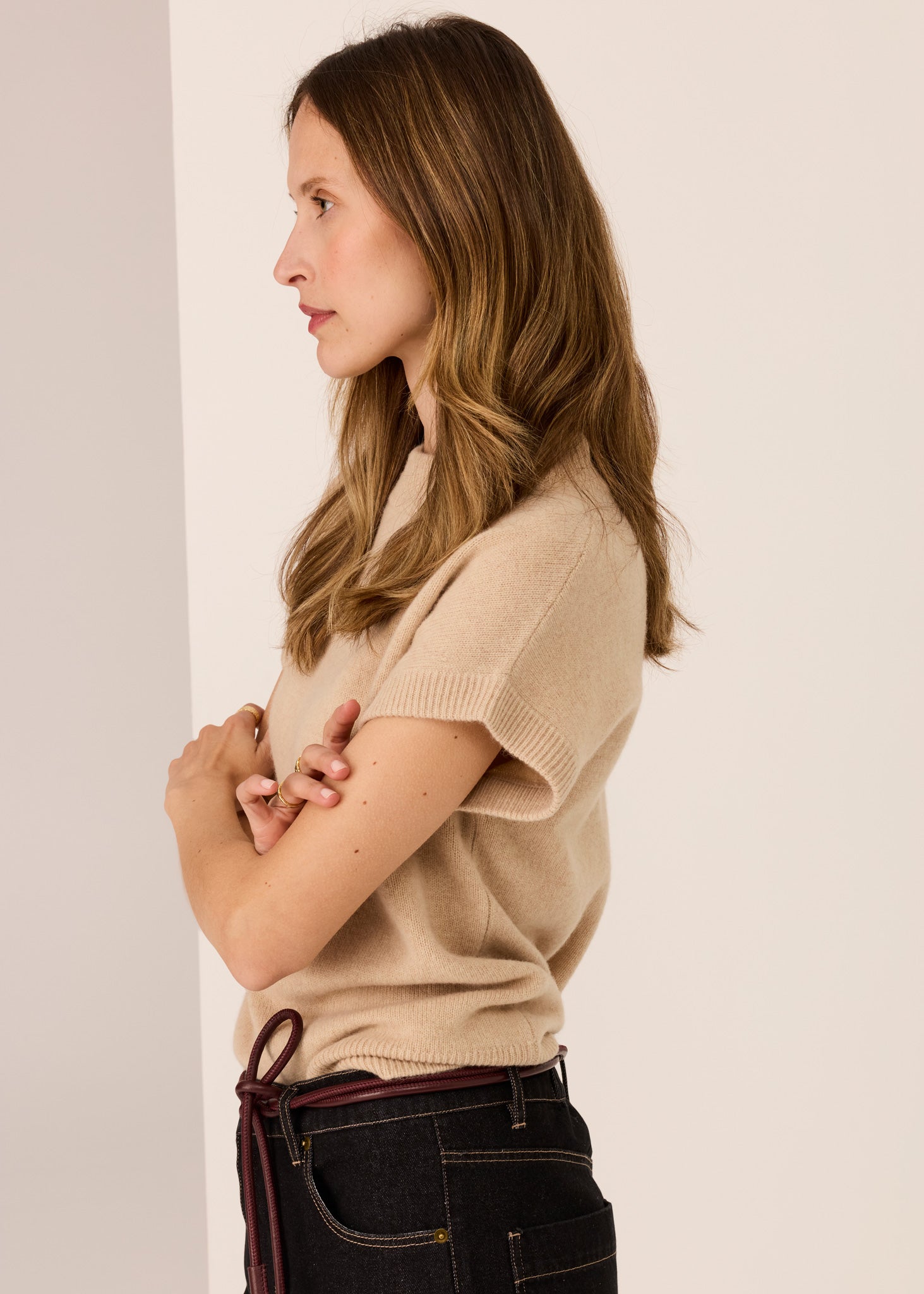 Astor Knit Top - Pebble