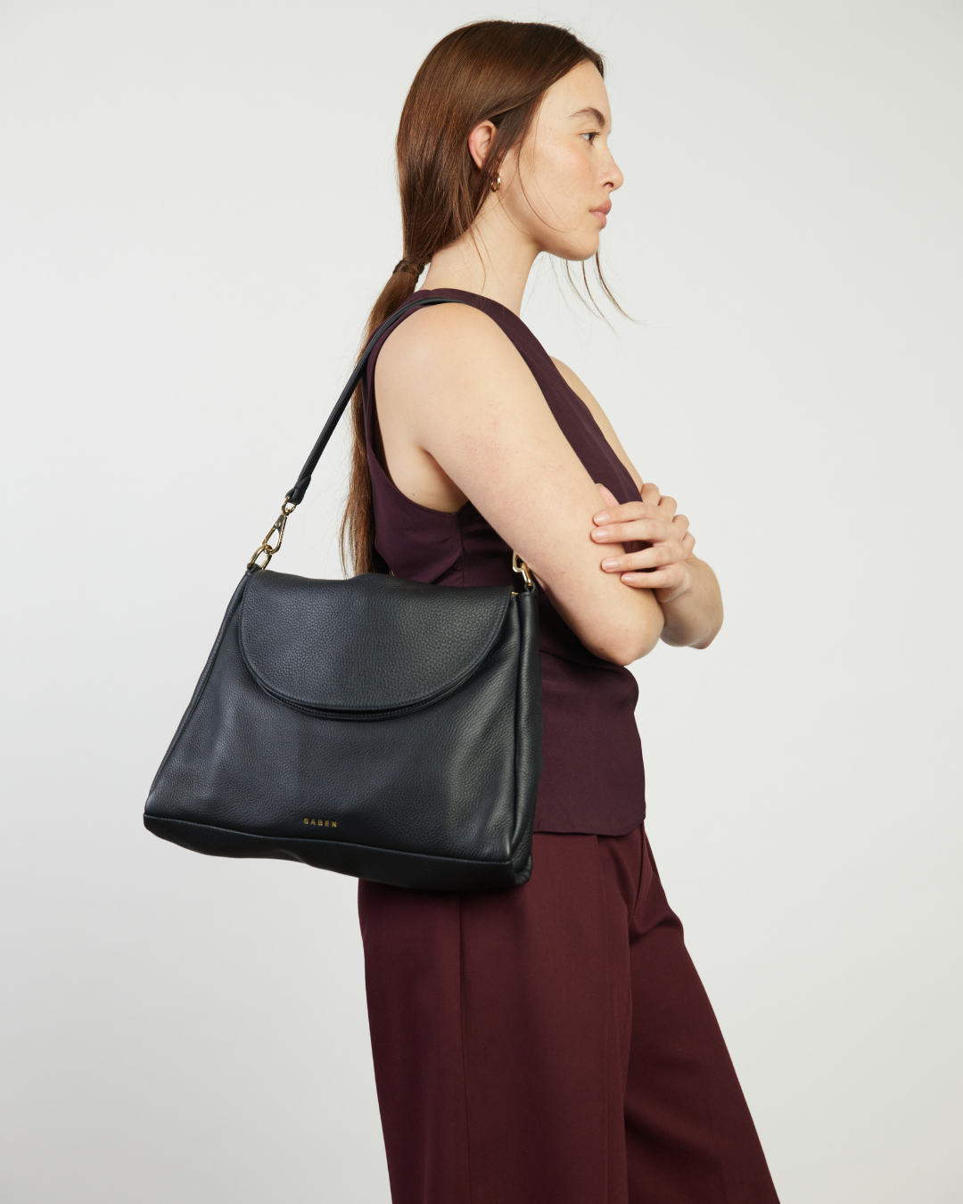Becks Shoulder Bag - Black Luxe