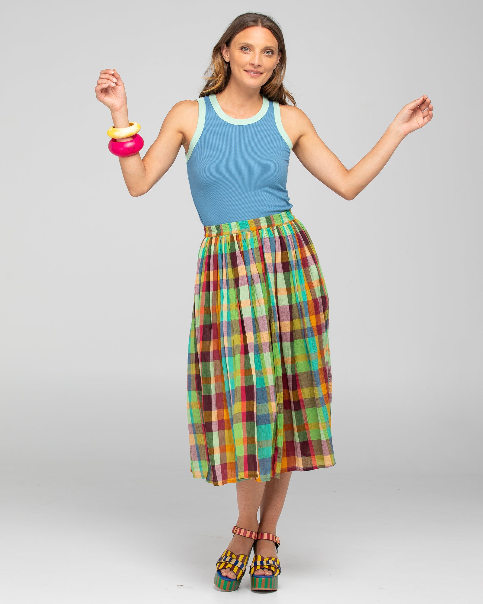 Bellissimo Tank Top - Dusty Blue