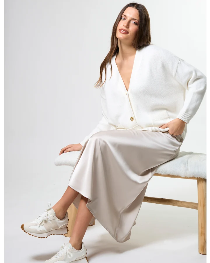 Bentley Cardigan - Pearl