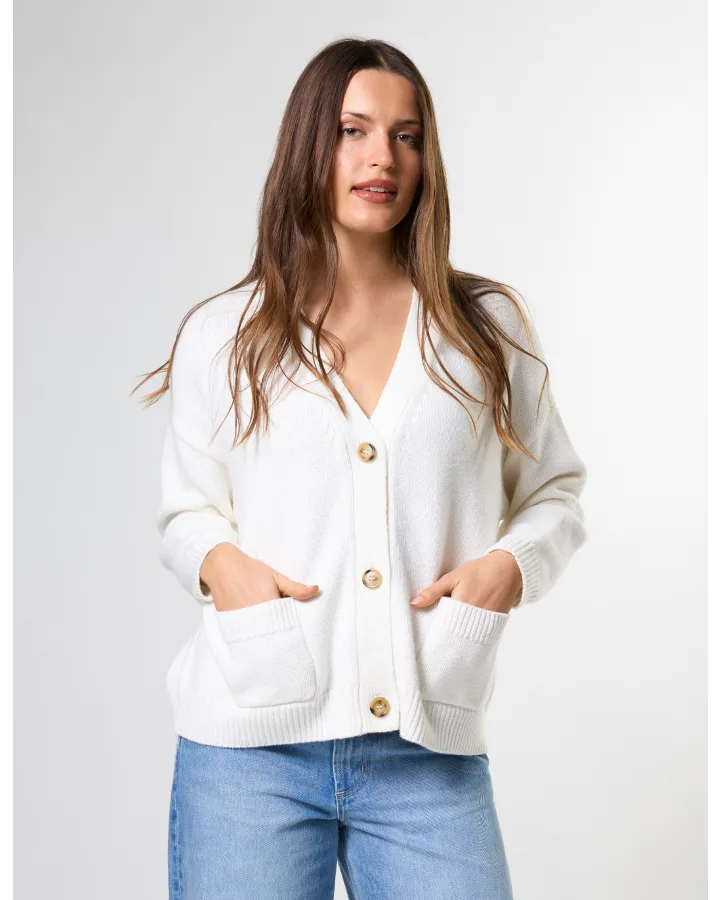 Bentley Cardigan - Pearl