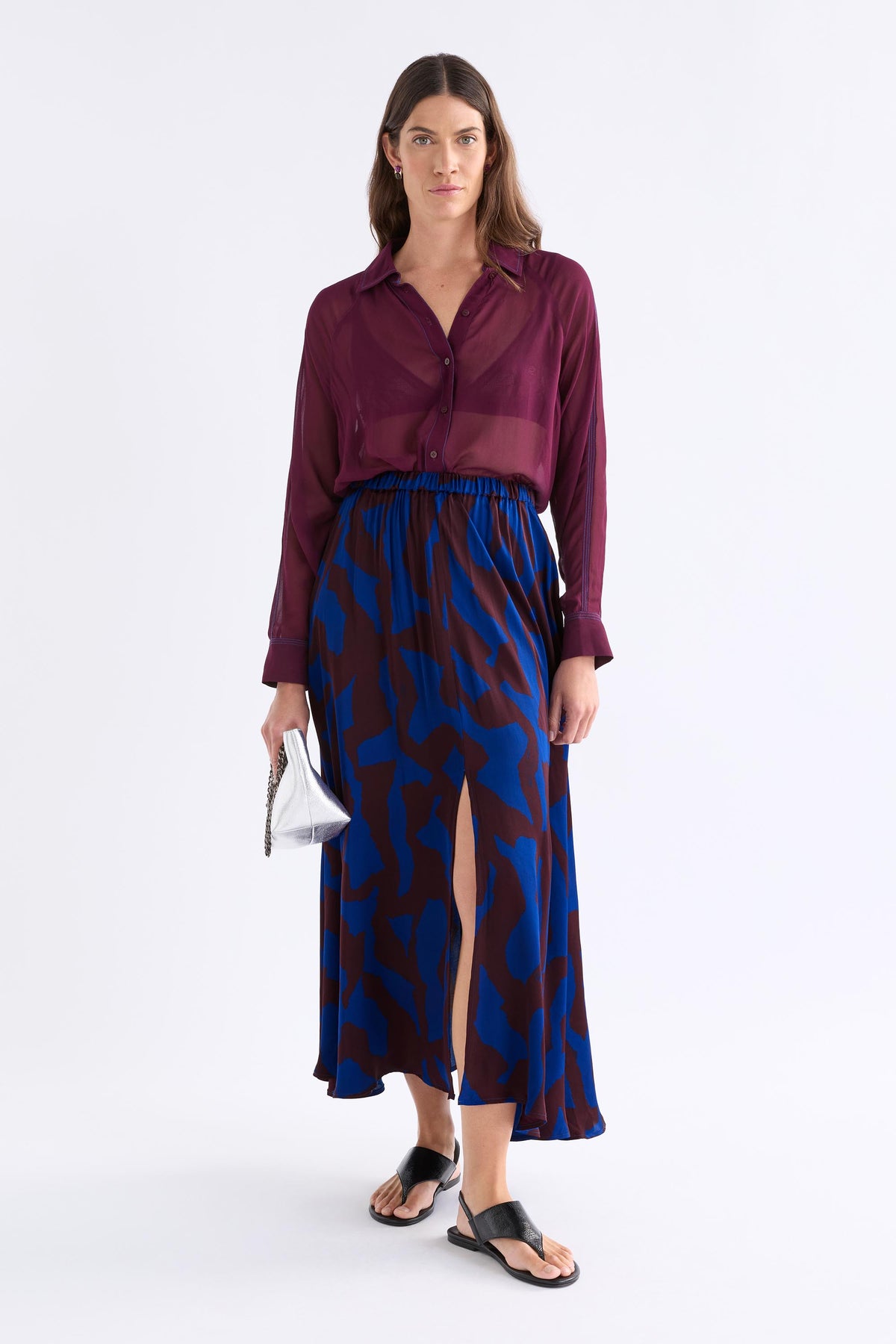 Elk Besa Skirt - Varr Print / Shiraz
