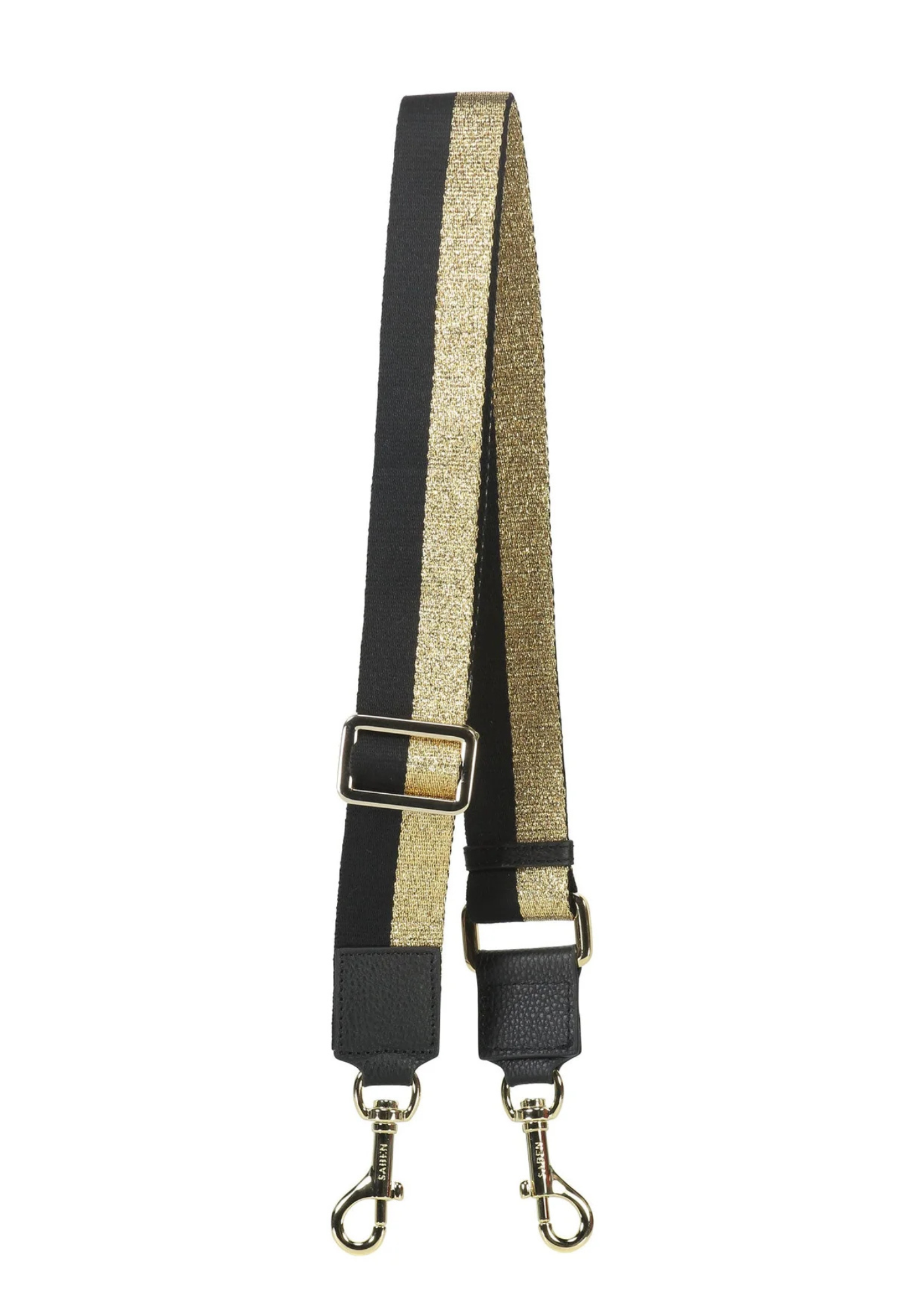 Feature Strap - Gold + Black Stripe