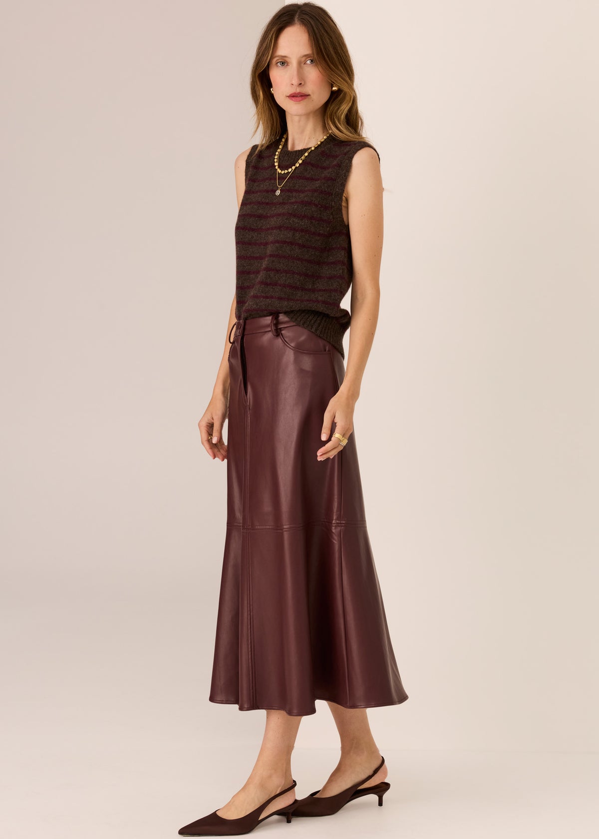 Pol Hugo Skirt - Merlot