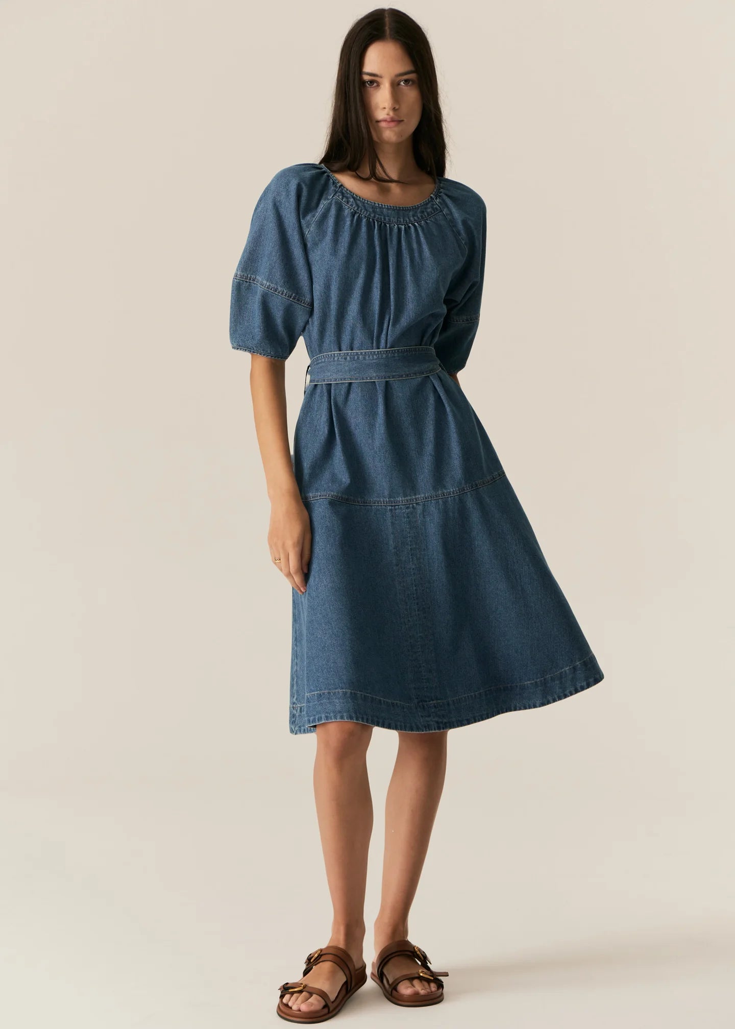 Carsen Dress - Light Wash